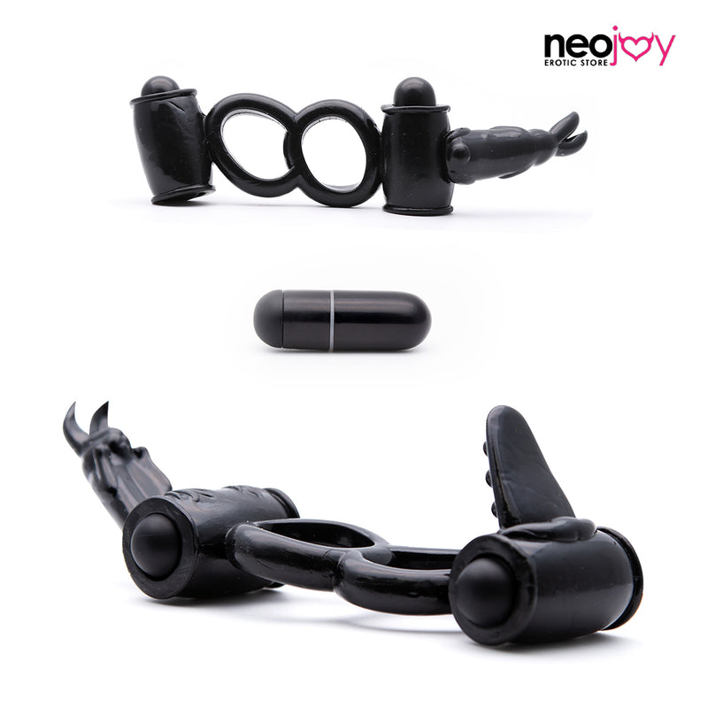 Neojoy Anneau Vibrant Double Jelly pour Pénis et Testicules video