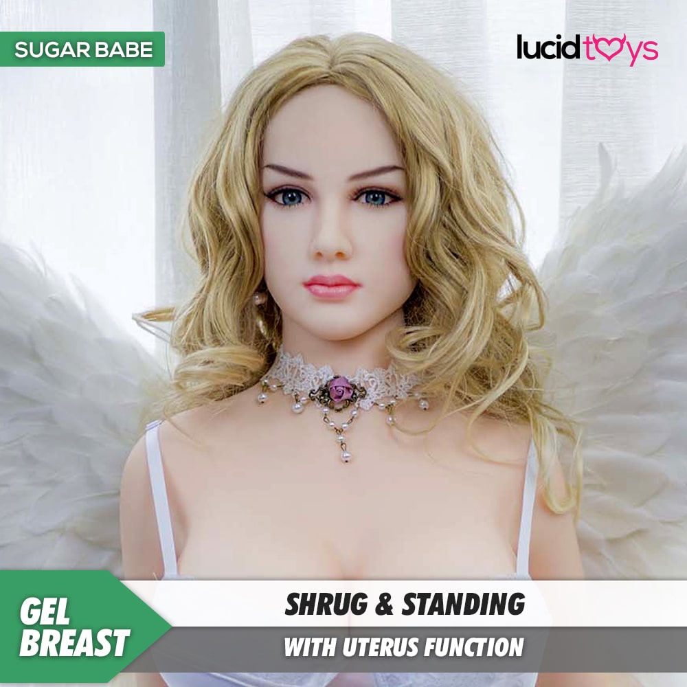 Neodoll Sugar Babe - Eleanora - Poupée de Sexe Réaliste - Gel Sein - Utérus - 163cm - Blanche