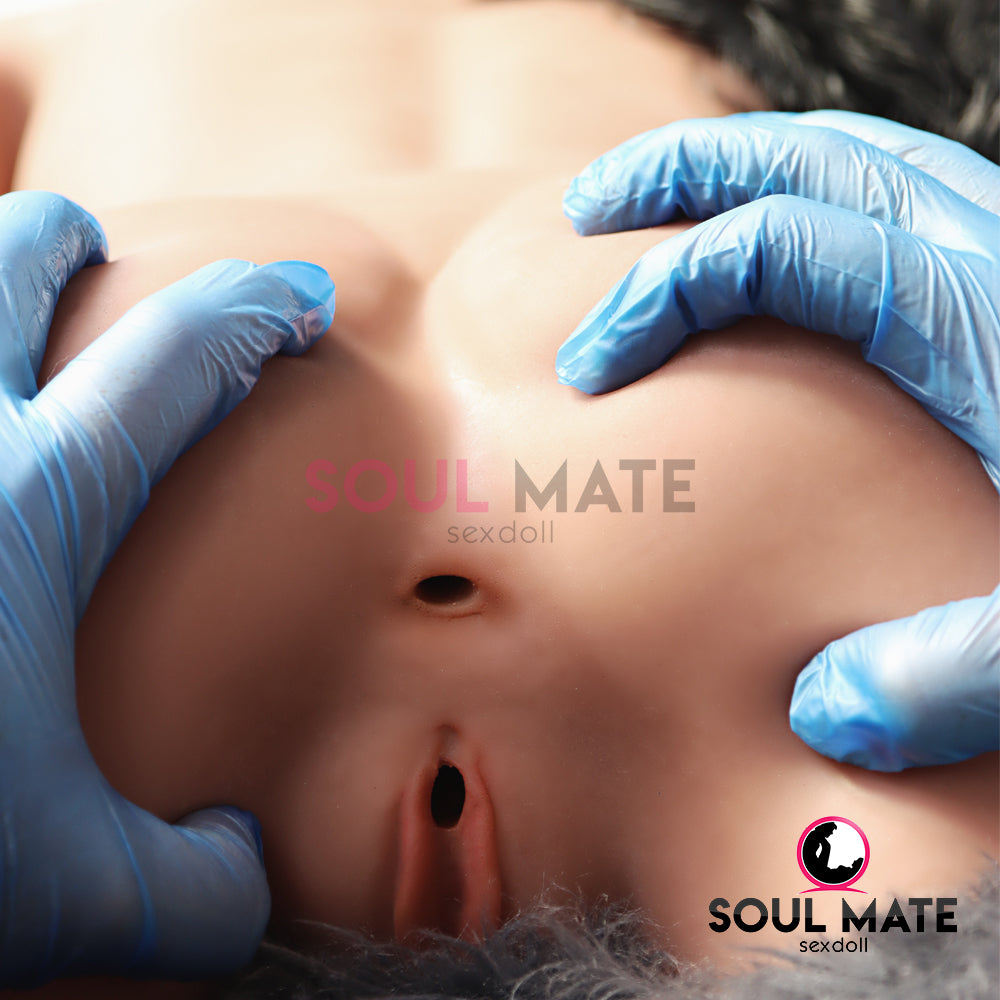 SoulMate Dolls - Sienna Tête avec Torse de Poupée Sexuelle - Brun Clair