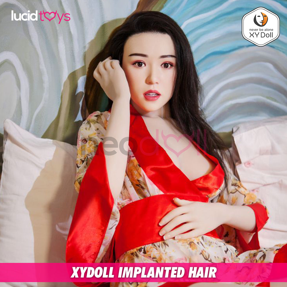 XYDoll - BeiBei - Poupée de Sexe Hybride en TPE Silicone - 168cm - Cheveux Implémentés - Naturel