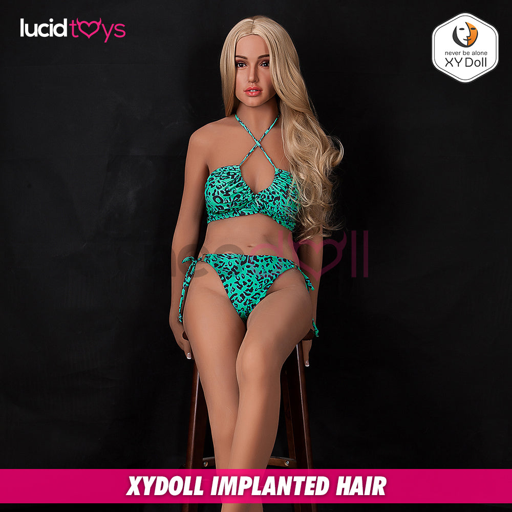 XYDoll - Isabel - Poupée de Sexe Hybride en TPE Silicone - 168cm - Cheveux Implémentés - Bronzer