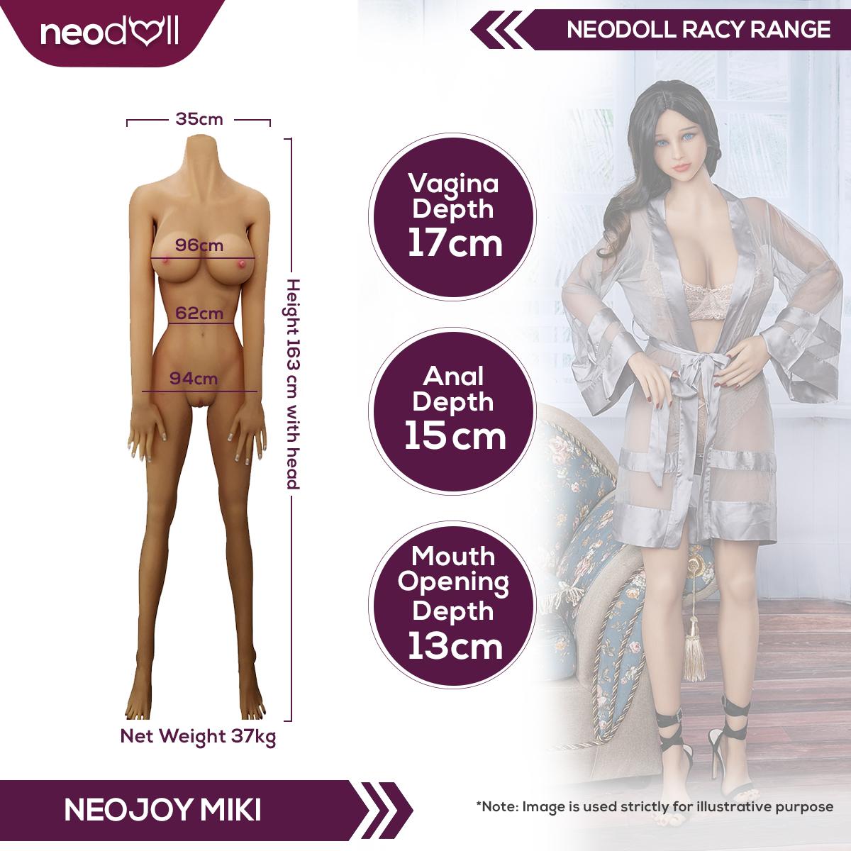 Neodoll Racy Miki - Poupée de Sexe Réaliste - 163cm - Bronzer