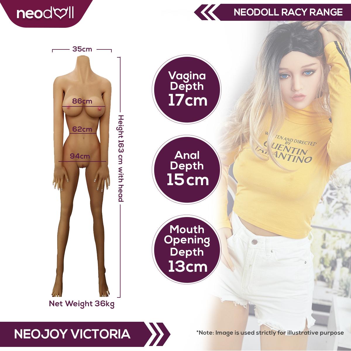 Neodoll Racy Victoria - Poupée de Sexe Réaliste - 163cm - Bronzer