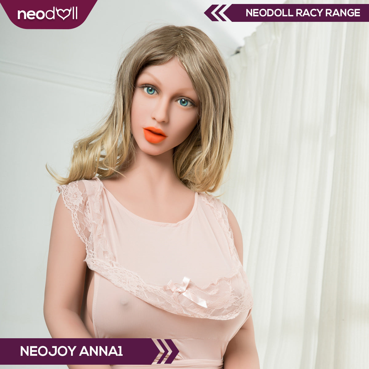 Neodoll Racy Anna - Poupée de Sexe Réaliste - 160cm - Brun