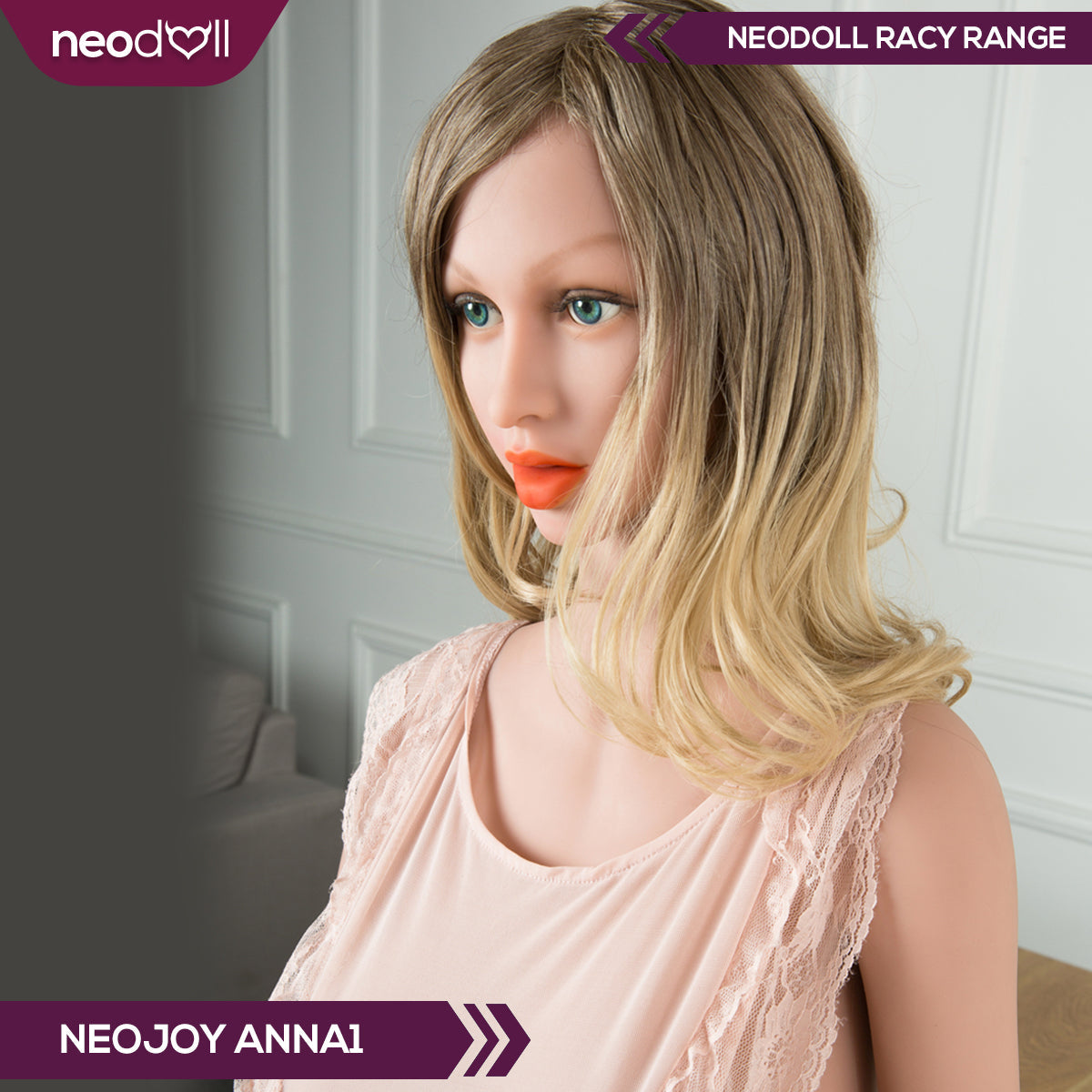 Neodoll Racy Anna - Poupée de Sexe Réaliste - 160cm - Brun