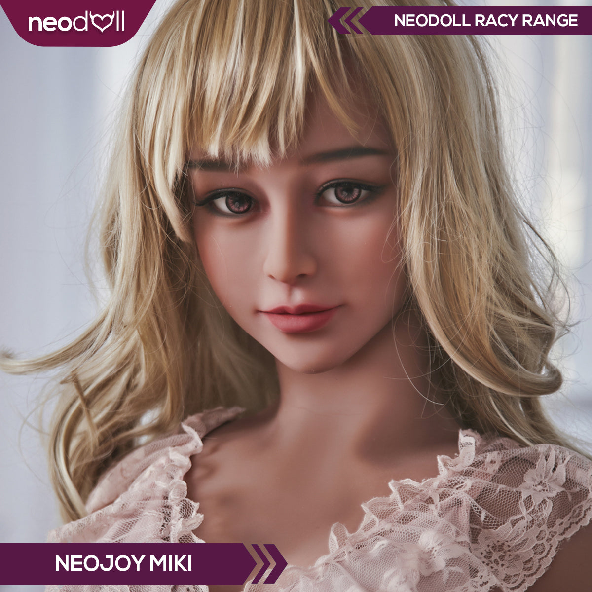 Neodoll Racy Mikaela - Poupée de Sexe Réaliste - 155cm - Brun