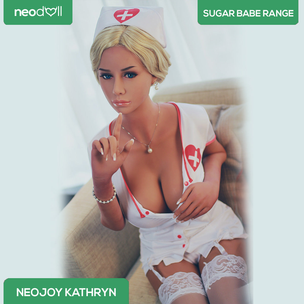 Neodoll Sugar babe - Kathryn - Poupée de Sexe Réaliste - 165cm - Gel Sein - Bronzer