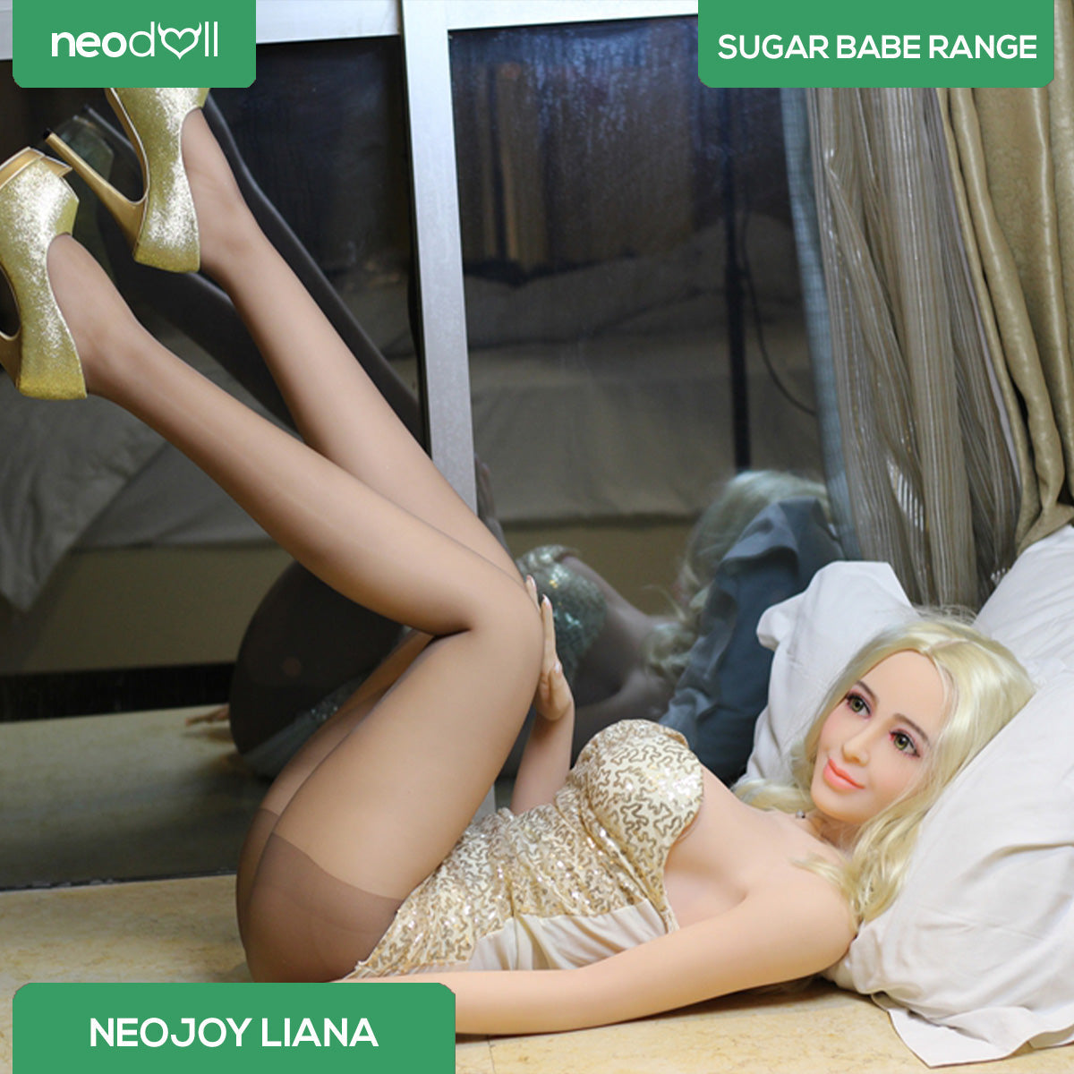 Neodoll Sugar babe - Liana - Poupée de Sexe Réaliste - 165cm - Gel Sein - Naturel