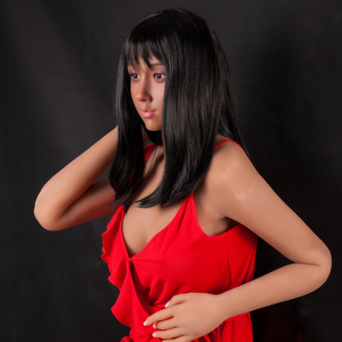 XYDoll - Leila - Poupée de Sexe Hybride en TPE Silicone - 170cm - Gel Sein - Bronzer