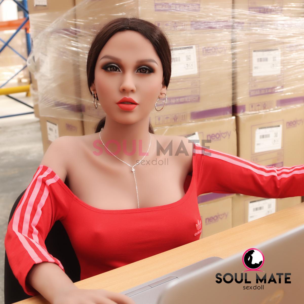 SoulMate - Harmony - Poupée de Sexe Réaliste - 163cm - Brun Clair