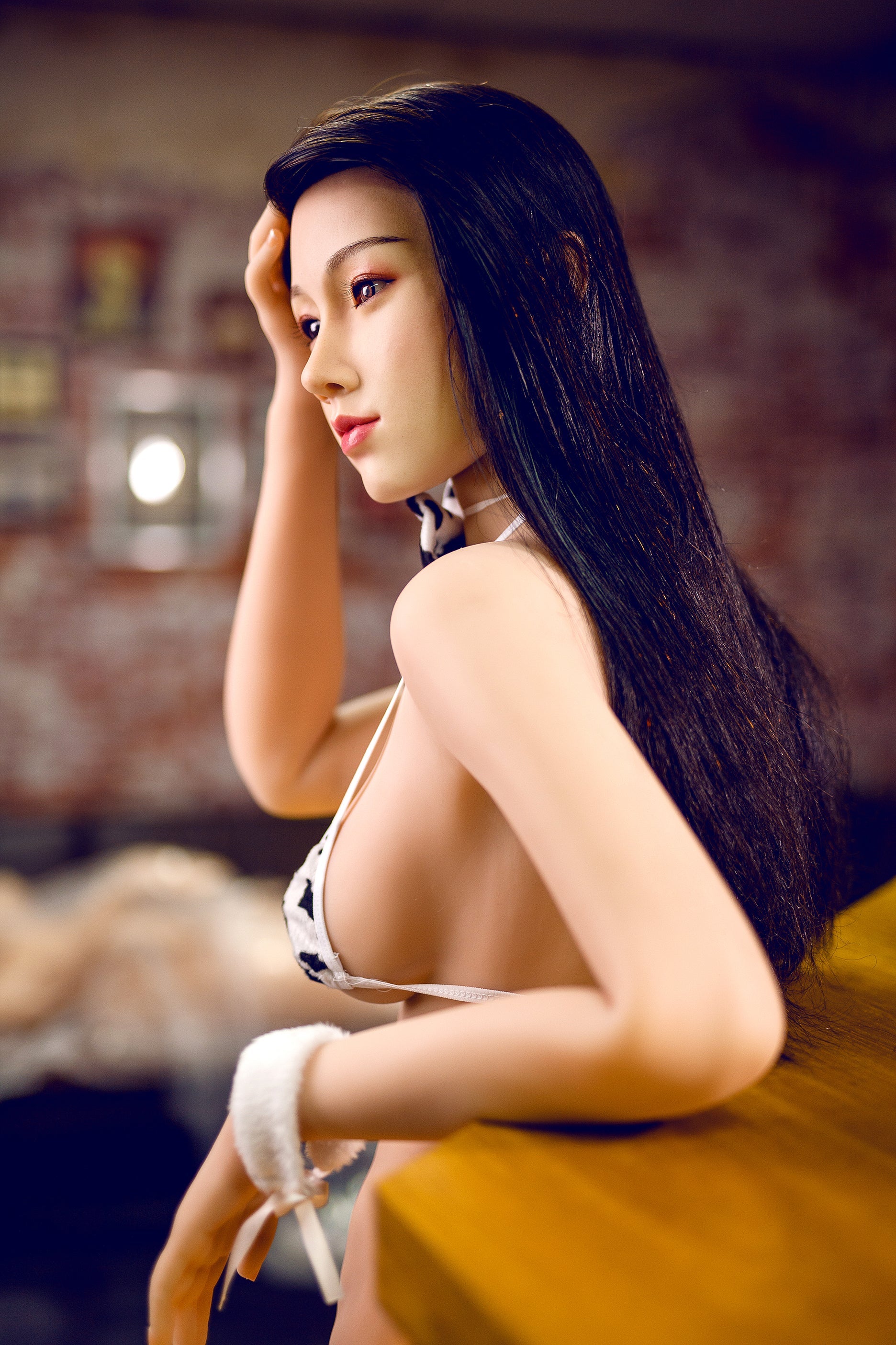 XYDoll - Leila - Poupée de Sexe Hybride en TPE Silicone - 168cm - Cheveux Implémentés - Naturel