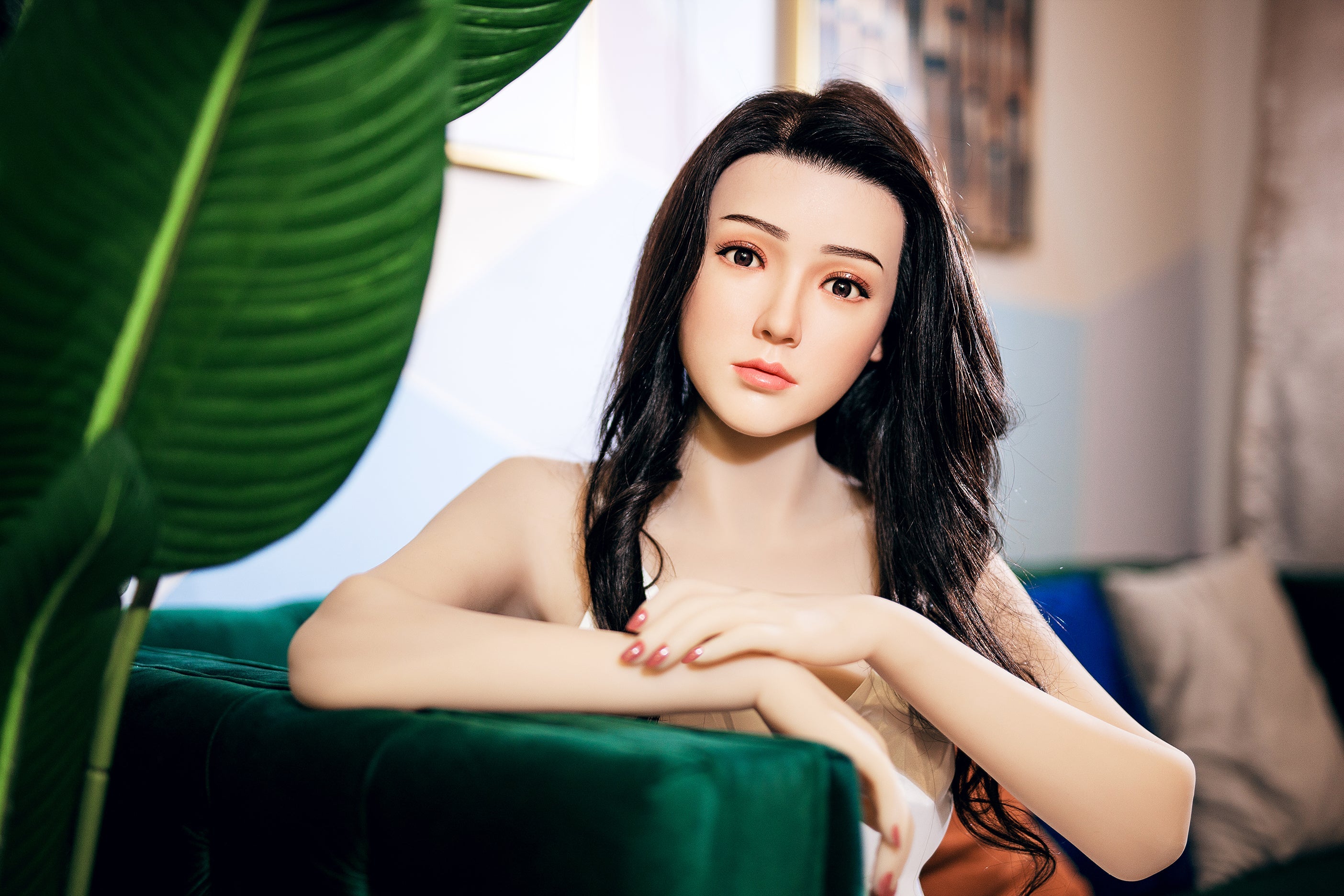 XYDoll - Xia - Poupée de Sexe Hybride en TPE Silicone - 168cm - Cheveux Implémentés - Naturel