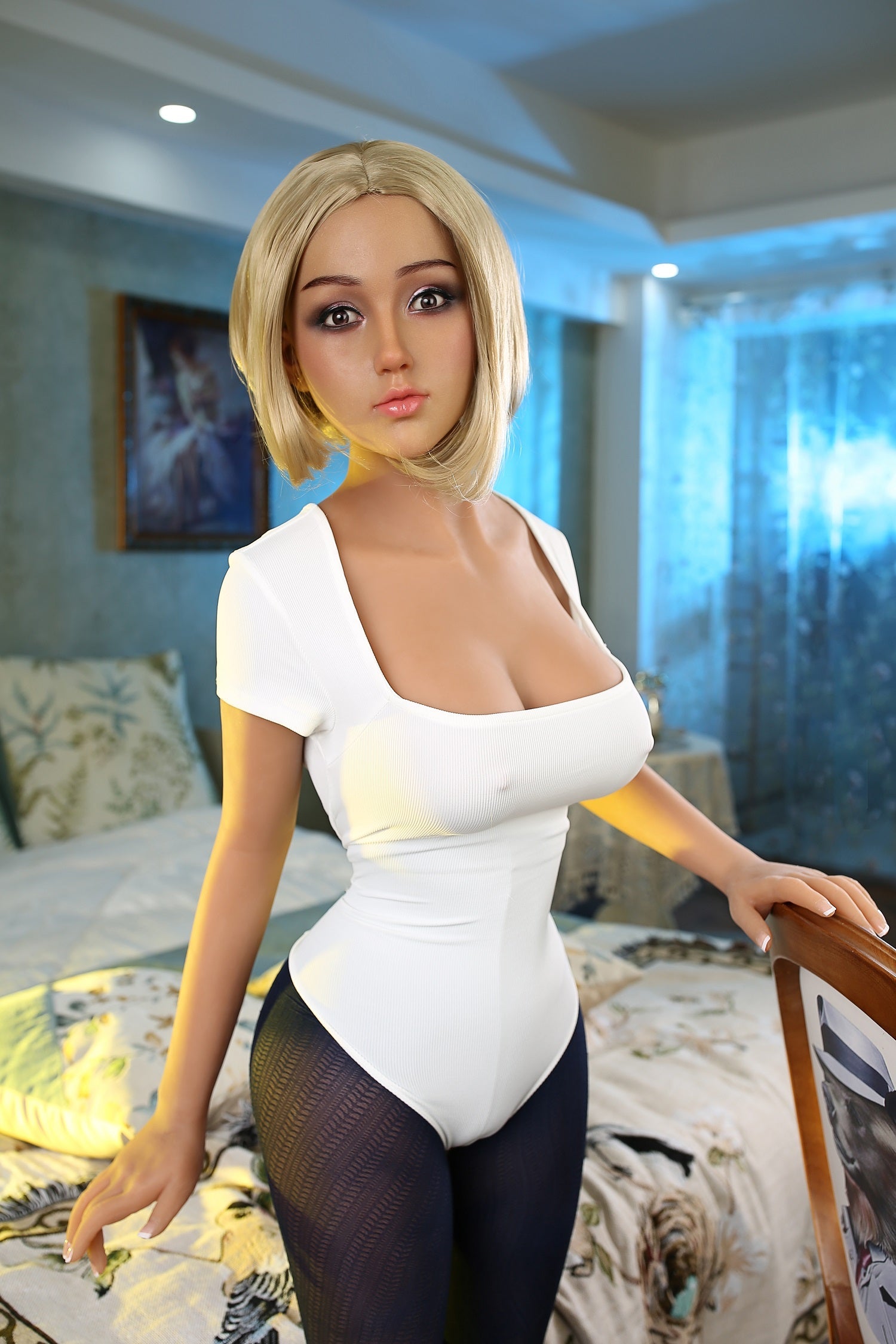 Neodoll Girlfriend Aubrey - Poupée de Sexe Hybride en TPE Silicone - 158cm - Bronzer