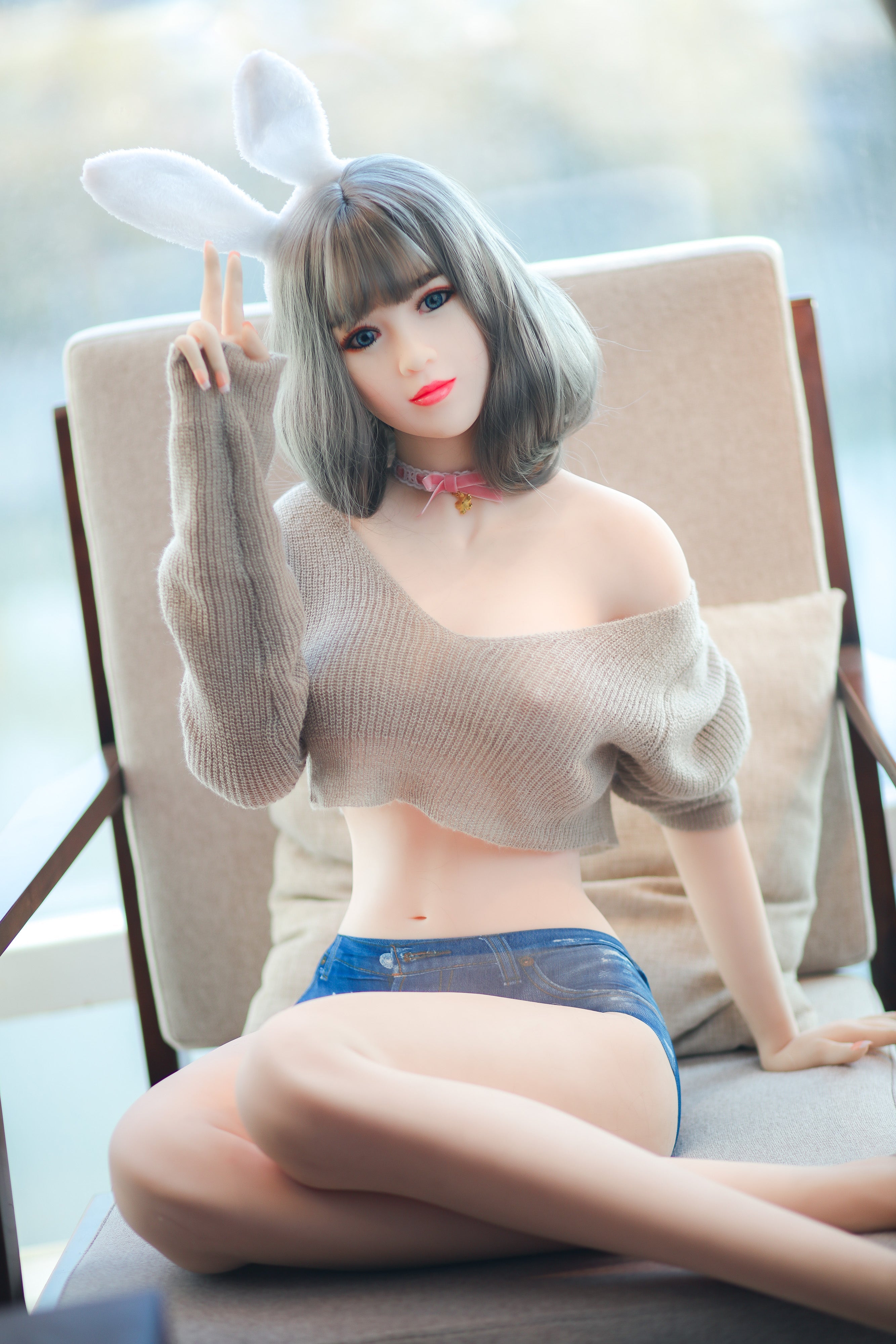 Neodoll Sugar Babe - Aitana - Poupée de Sexe Réaliste - 170cm - Gel Sein - Blanche