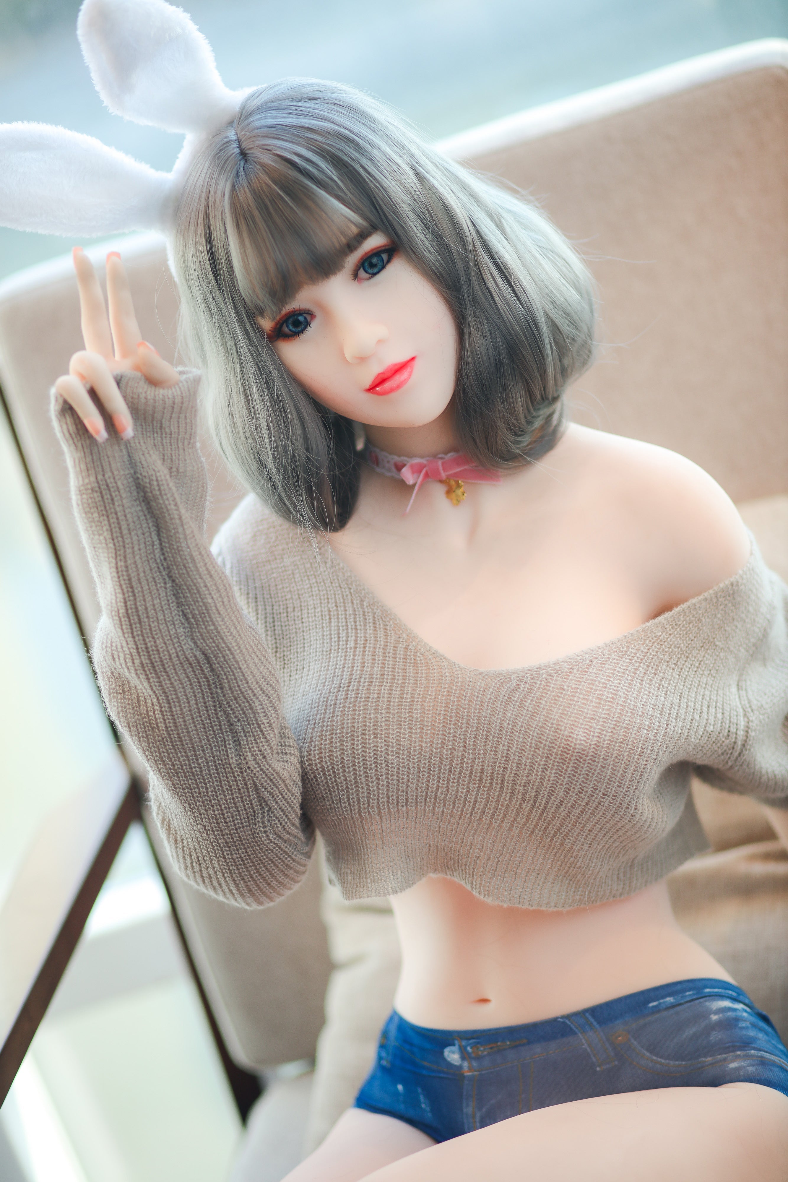 Neodoll Sugar Babe - Aitana - Poupée de Sexe Réaliste - 170cm - Gel Sein - Blanche