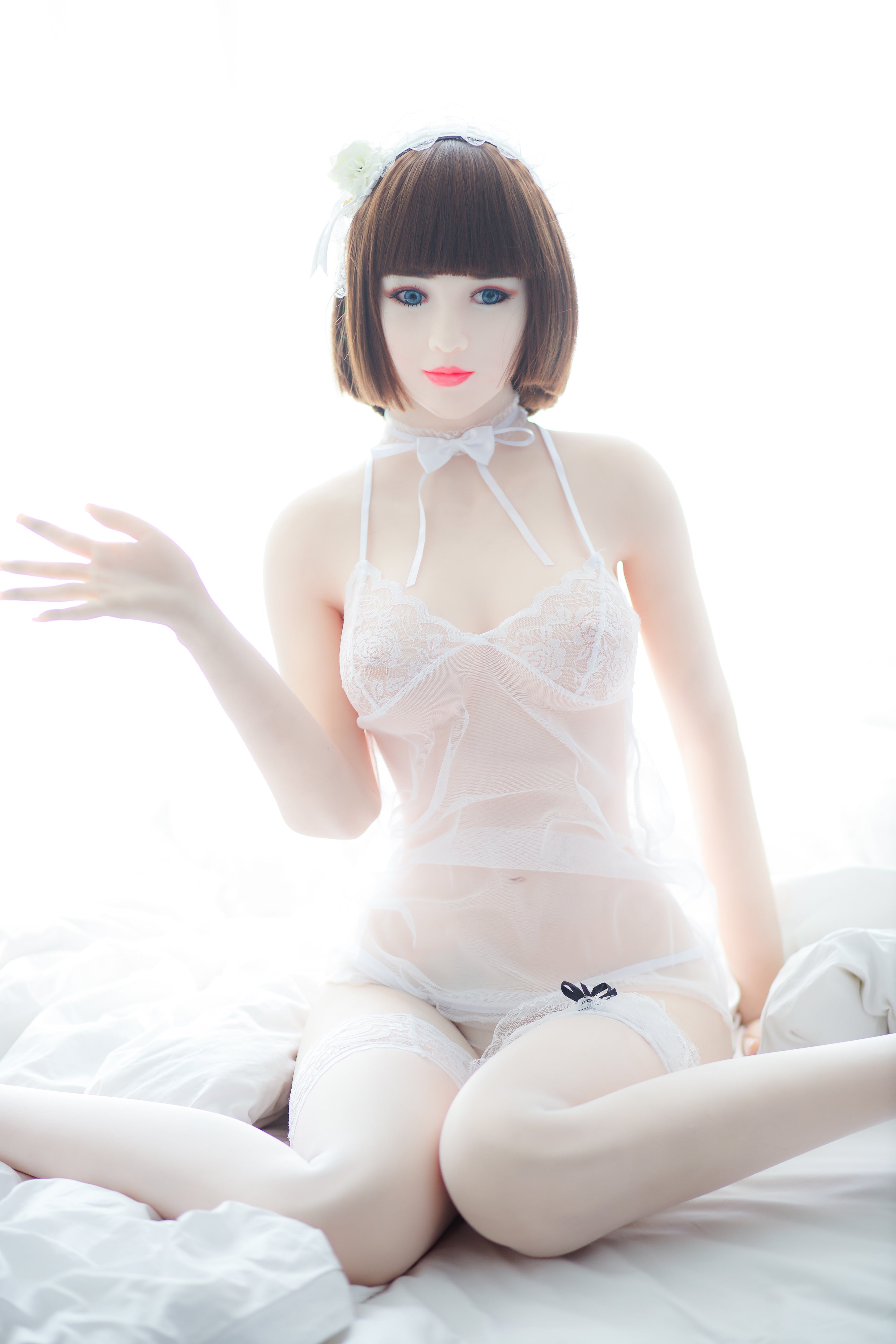 Neodoll Sugar Babe - Kayleigh - Poupée de Sexe Réaliste - 170cm - Gel Sein - Blanche