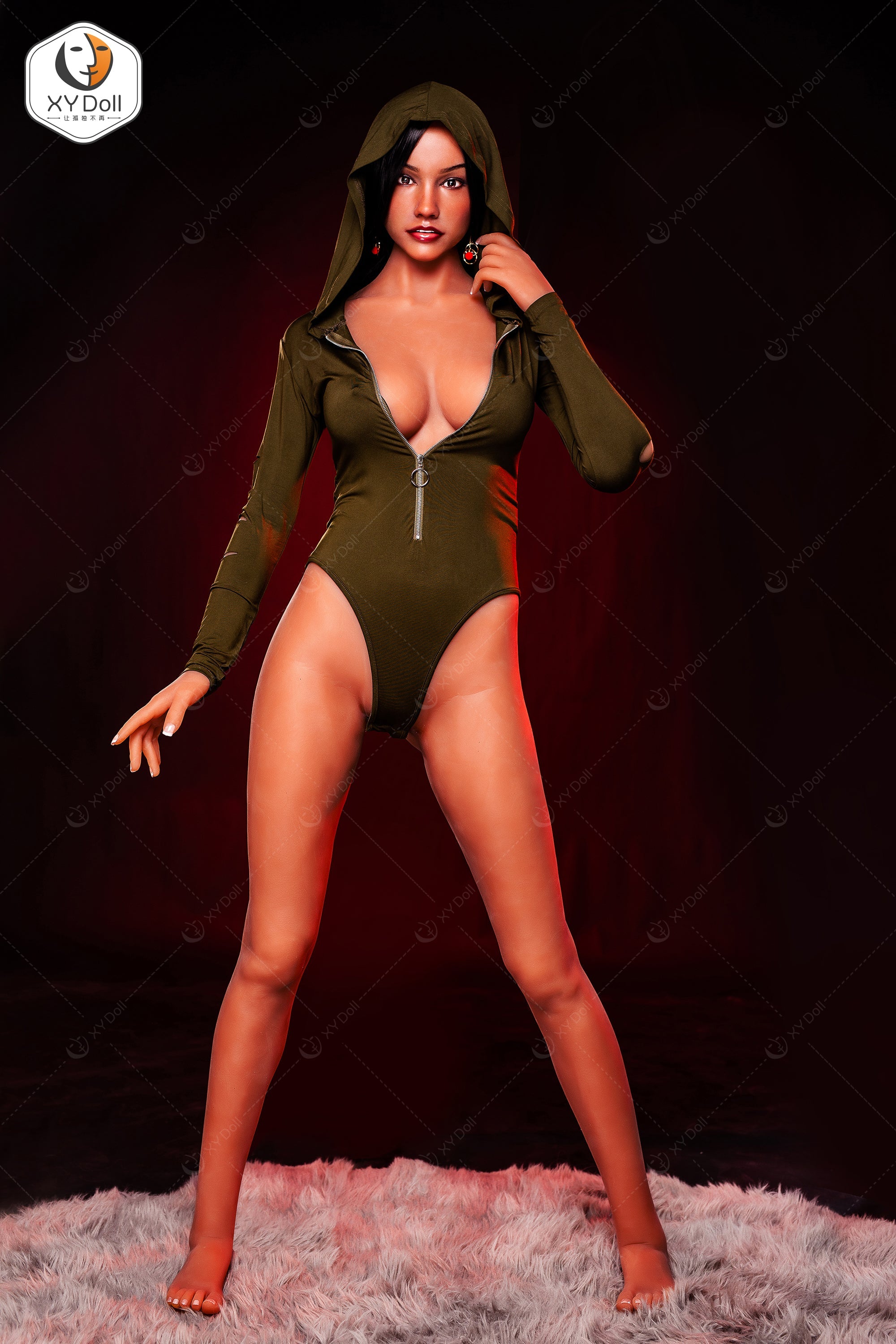 XYDoll - Alma - Poupée de Sexe Hybride en TPE Silicone - 170cm - Gel Sein - Bronzer