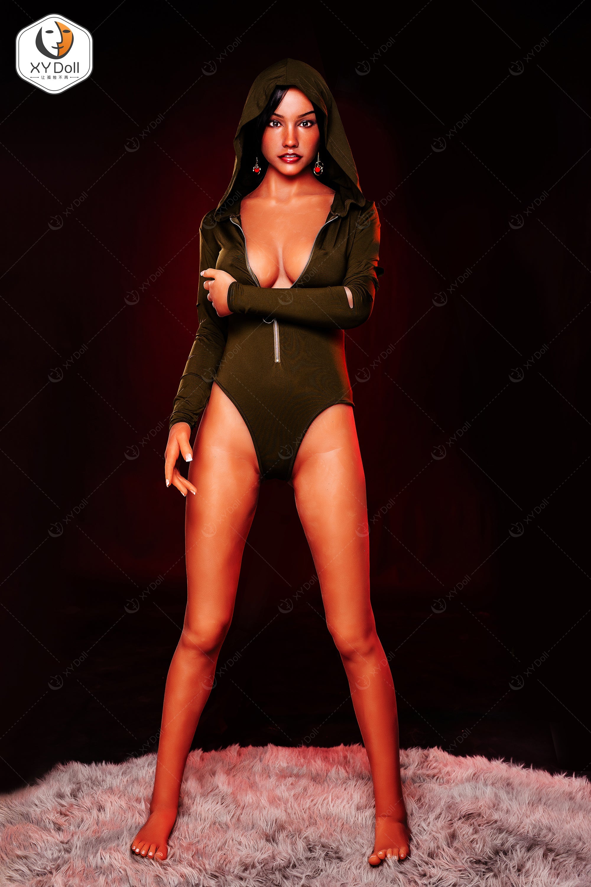 XYDoll - Alma - Poupée de Sexe Hybride en TPE Silicone - 170cm - Gel Sein - Bronzer