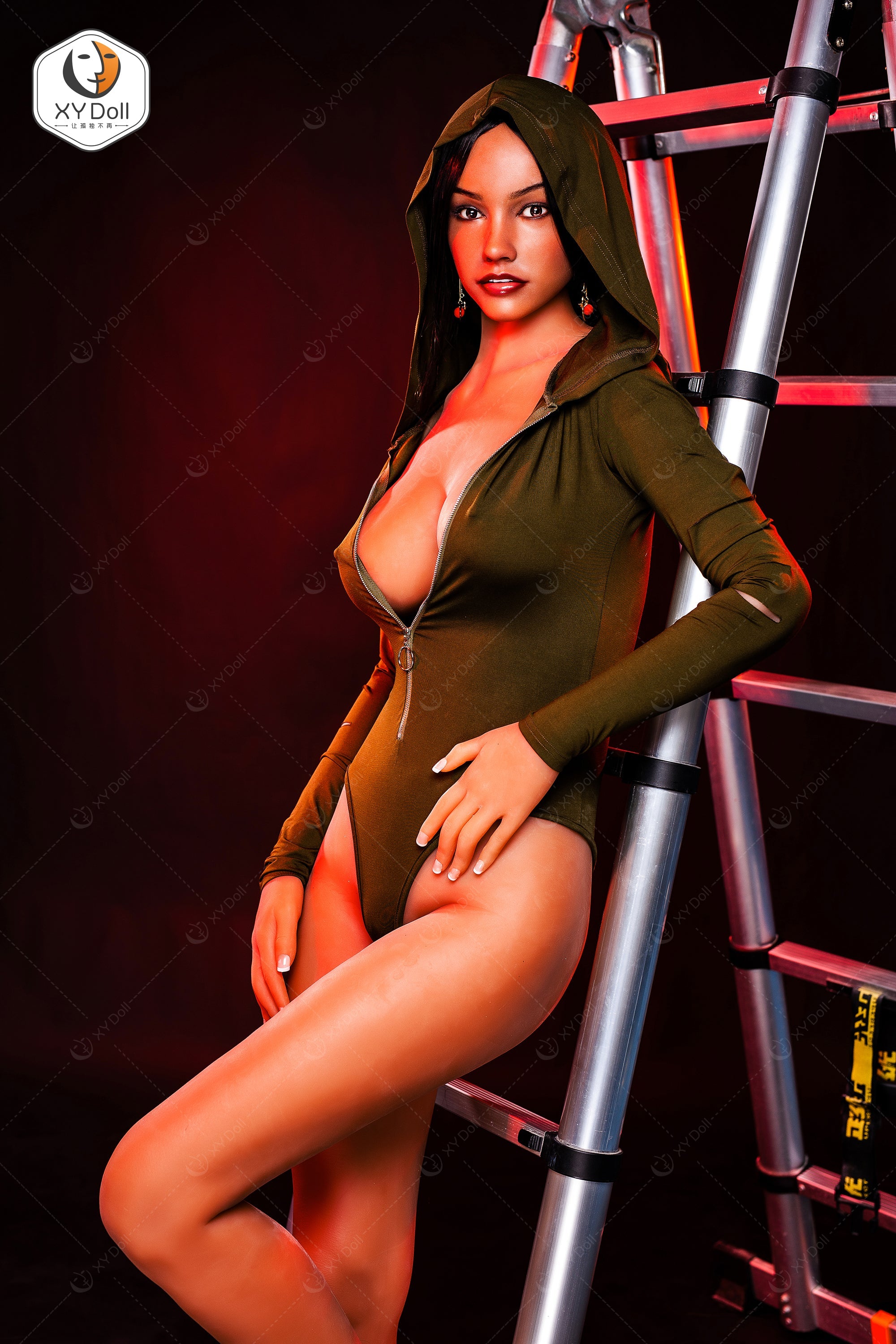 XYDoll - Alma - Poupée de Sexe Hybride en TPE Silicone - 170cm - Gel Sein - Bronzer