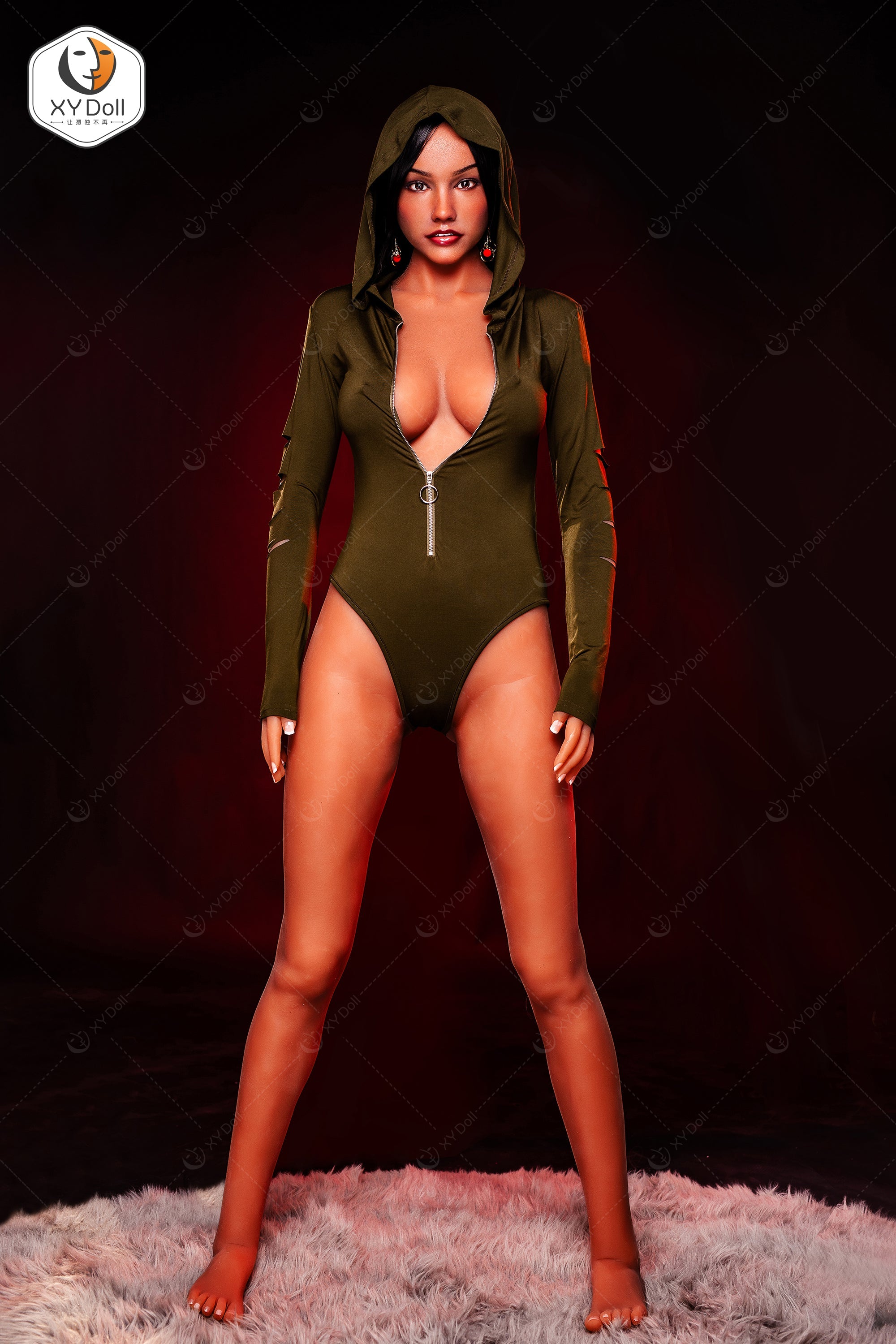 XYDoll - Alma - Poupée de Sexe Hybride en TPE Silicone - 170cm - Gel Sein - Bronzer