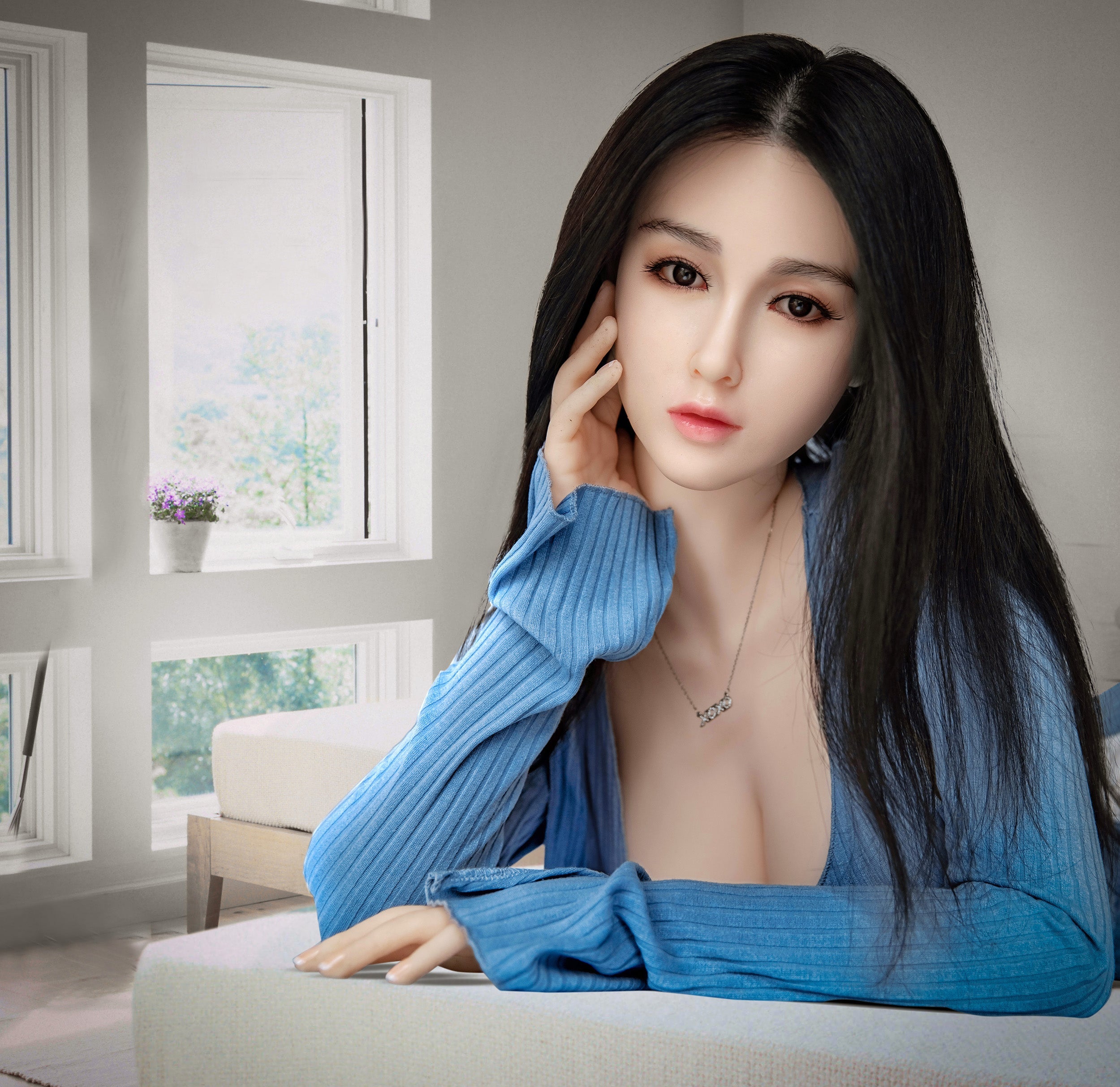 Fire Doll - Ishtar - Poupée de Sexe Hybride en TPE Silicone - 168cm - Naturel