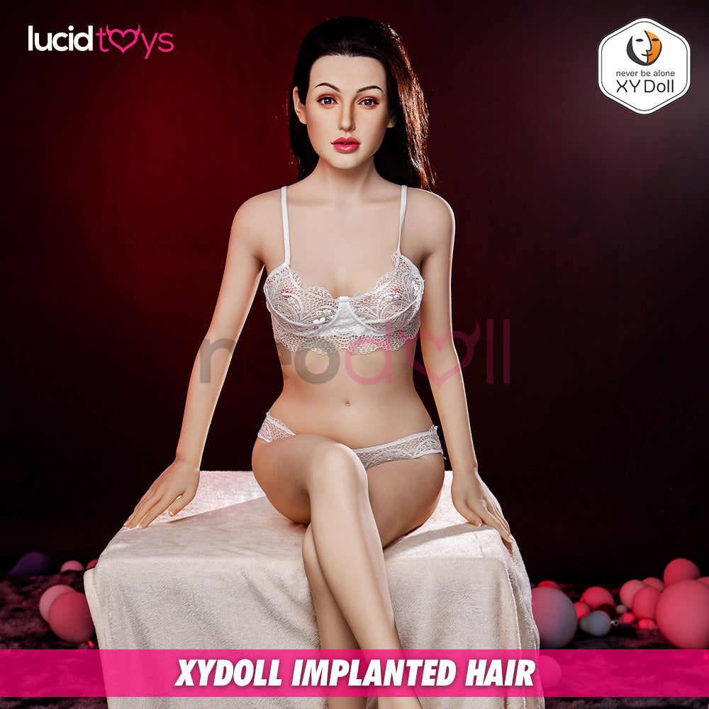 XYDoll - Isabel Small - Poupée de Sexe Hybride en TPE Silicone - 158cm - Cheveux Implémentés - Naturel