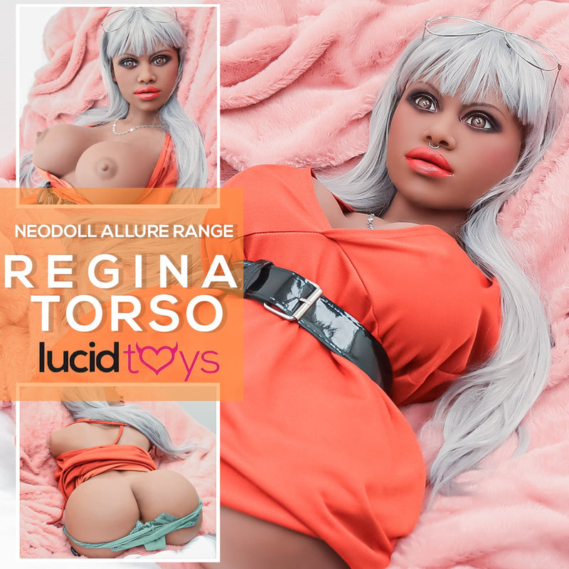 Neodoll Allure Torse de Poupée Sexuelle - Regina Tête & Torse - Noire video