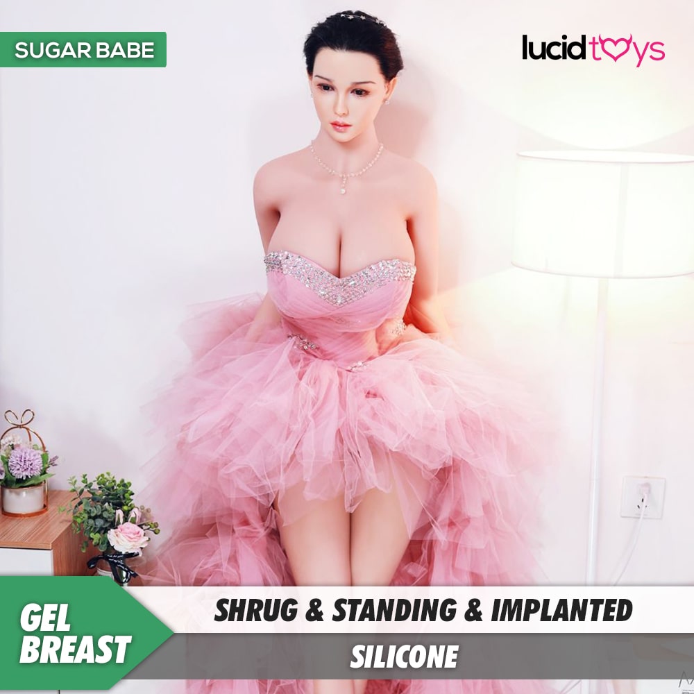 Neodoll Sugar Babe - Veronica - Poupée de Sexe Hybride en TPE Silicone - 157cm - Cheveux Implémentés - Gel Sein - Couleur Silicone