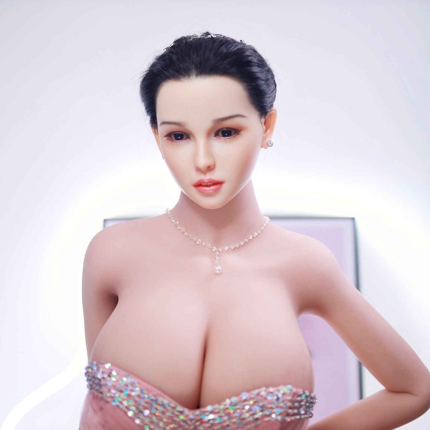 Neodoll Sugar Babe - Veronica - Poupée de Sexe Hybride en TPE Silicone - 157cm - Cheveux Implémentés - Gel Sein - Couleur Silicone