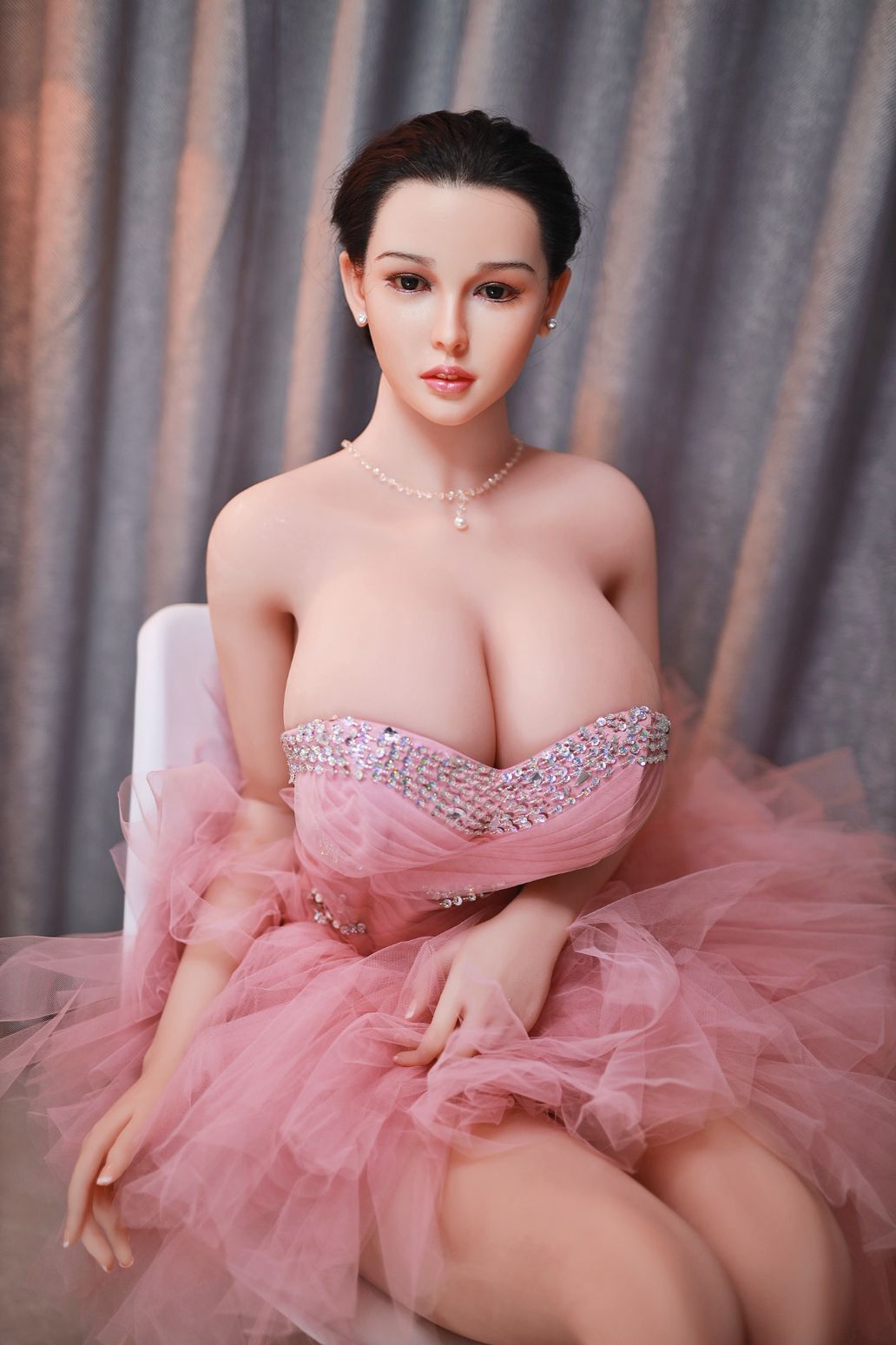 Neodoll Sugar Babe - Veronica - Poupée de Sexe Hybride en TPE Silicone - 157cm - Cheveux Implémentés - Gel Sein - Couleur Silicone