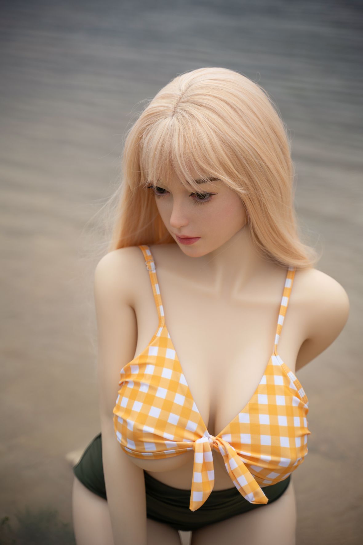 Zelex Doll - Emilie - Poupée de Sexe Hybride en TPE Silicone - 155cm - Gel Sein - Naturel