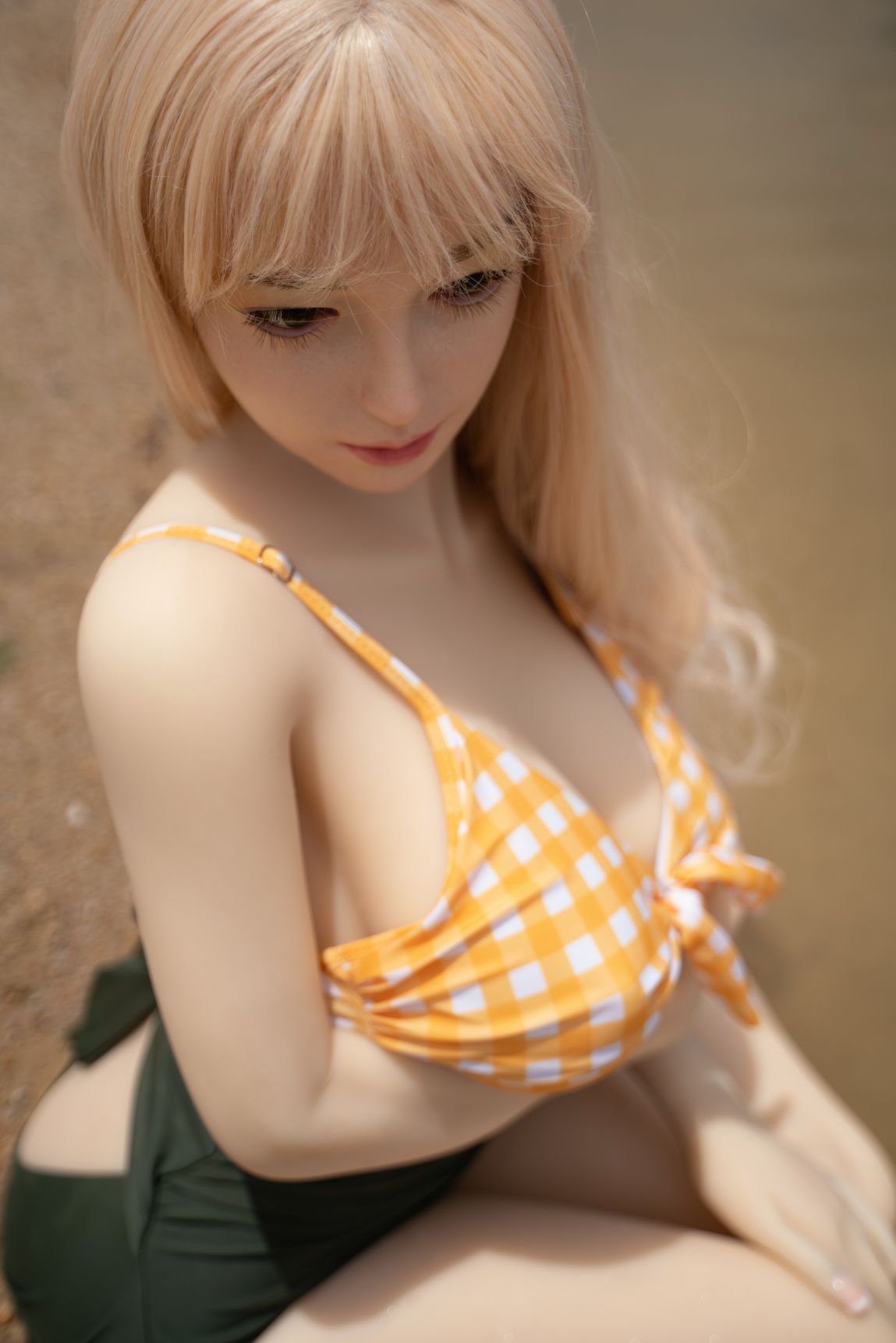 Zelex Doll - Emilie - Poupée de Sexe Hybride en TPE Silicone - 155cm - Gel Sein - Naturel