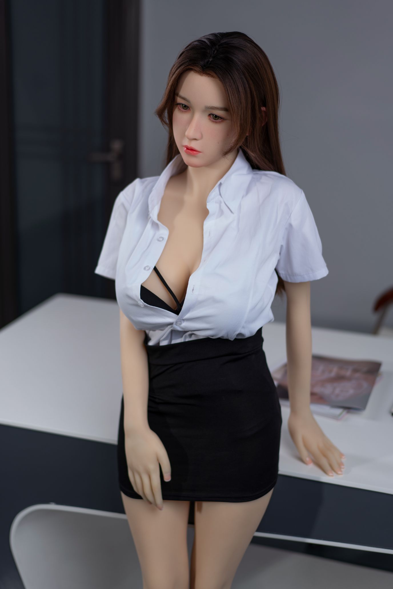Zelex Doll - Mariyah - Poupée de Sexe Hybride en TPE Silicone - 155cm - Gel Sein - Naturel
