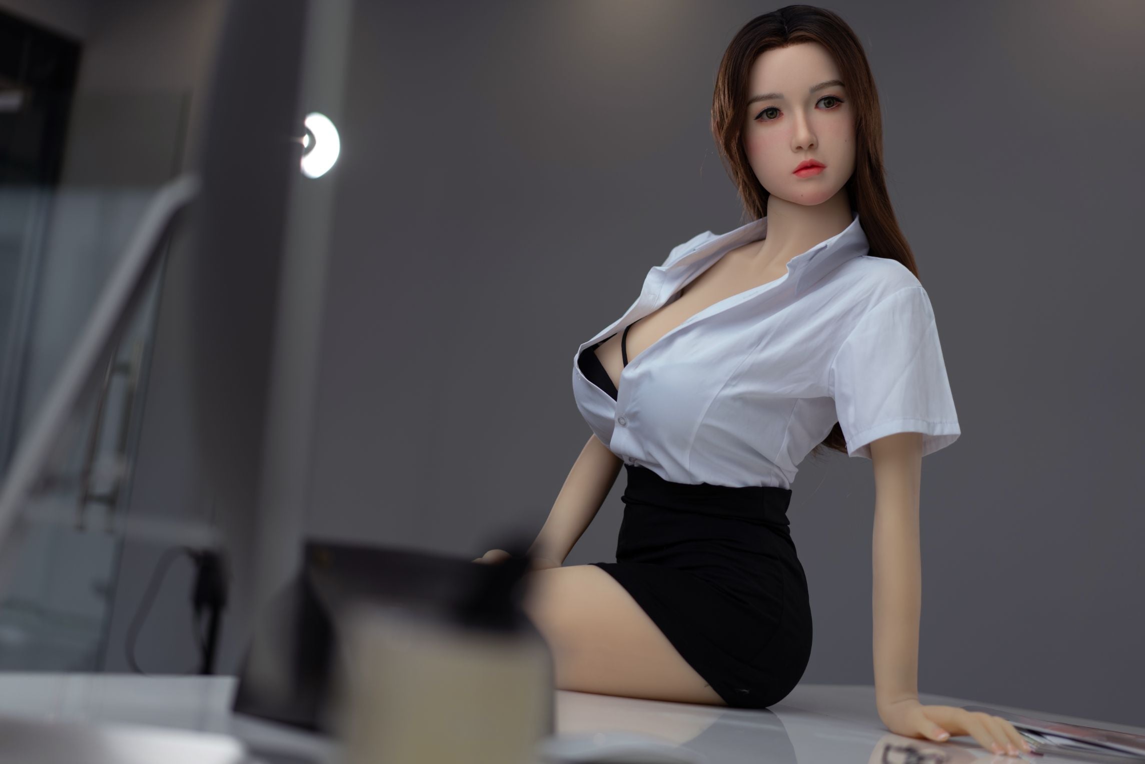 Zelex Doll - Mariyah - Poupée de Sexe Hybride en TPE Silicone - 155cm - Gel Sein - Naturel