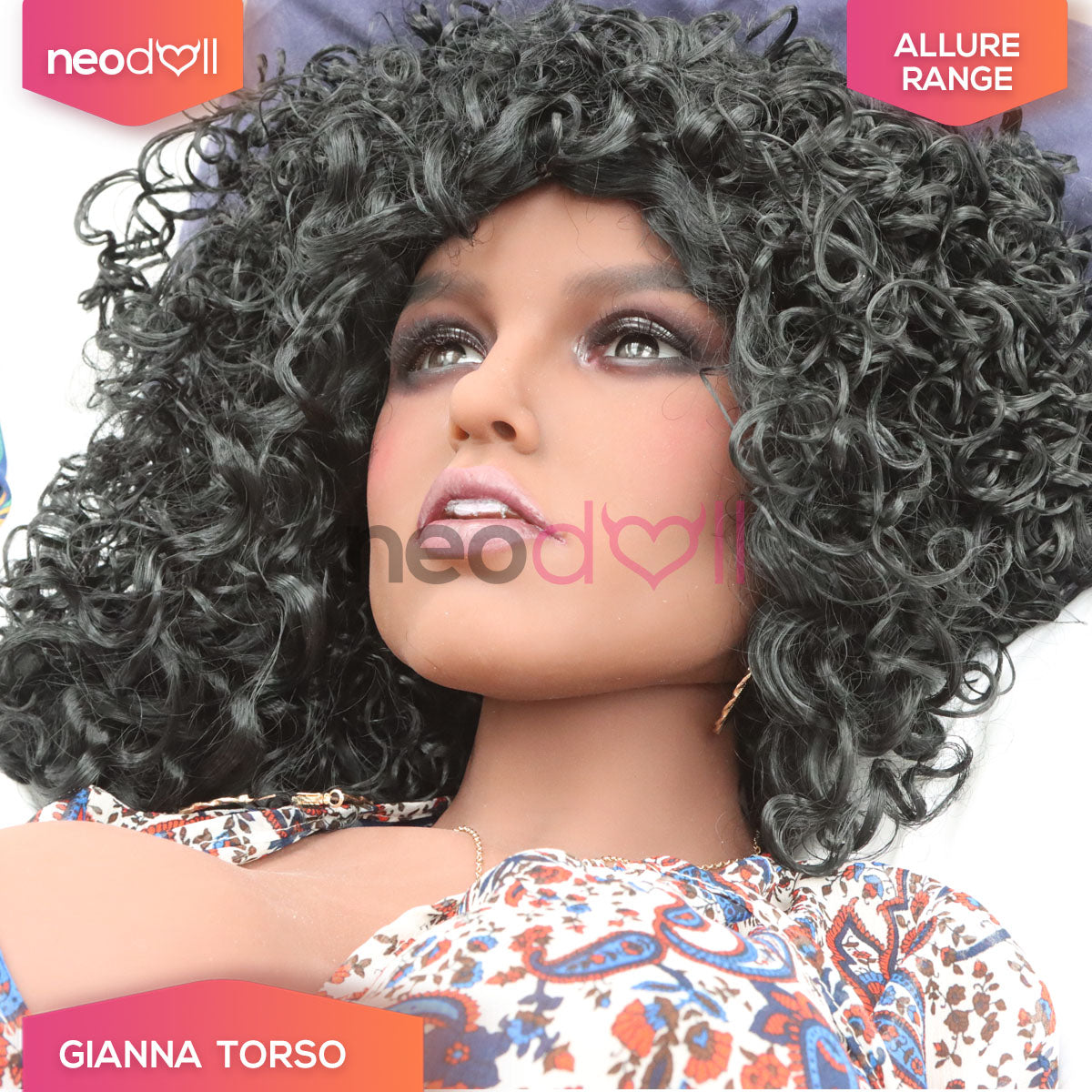 Allure Torse de Poupée Sexuelle - Gianna Tête & Torse - Noire