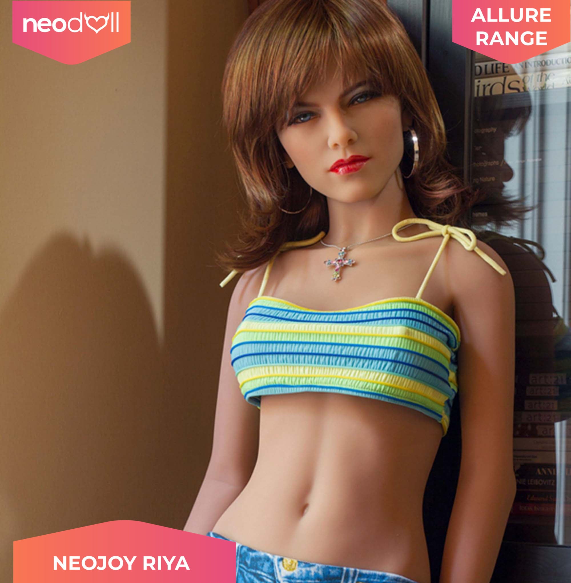 Neodoll Allure Riya - Poupée de Sexe Réaliste - 150cm - Bronzer