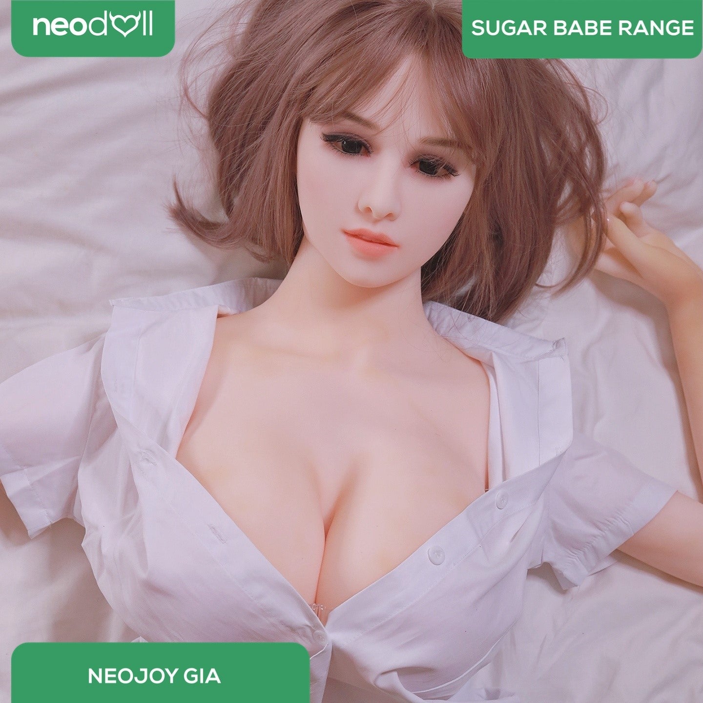 Neodoll Sugar Babe - Gia - Poupée de Sexe Réaliste - 170cm - Gel Sein - Naturel