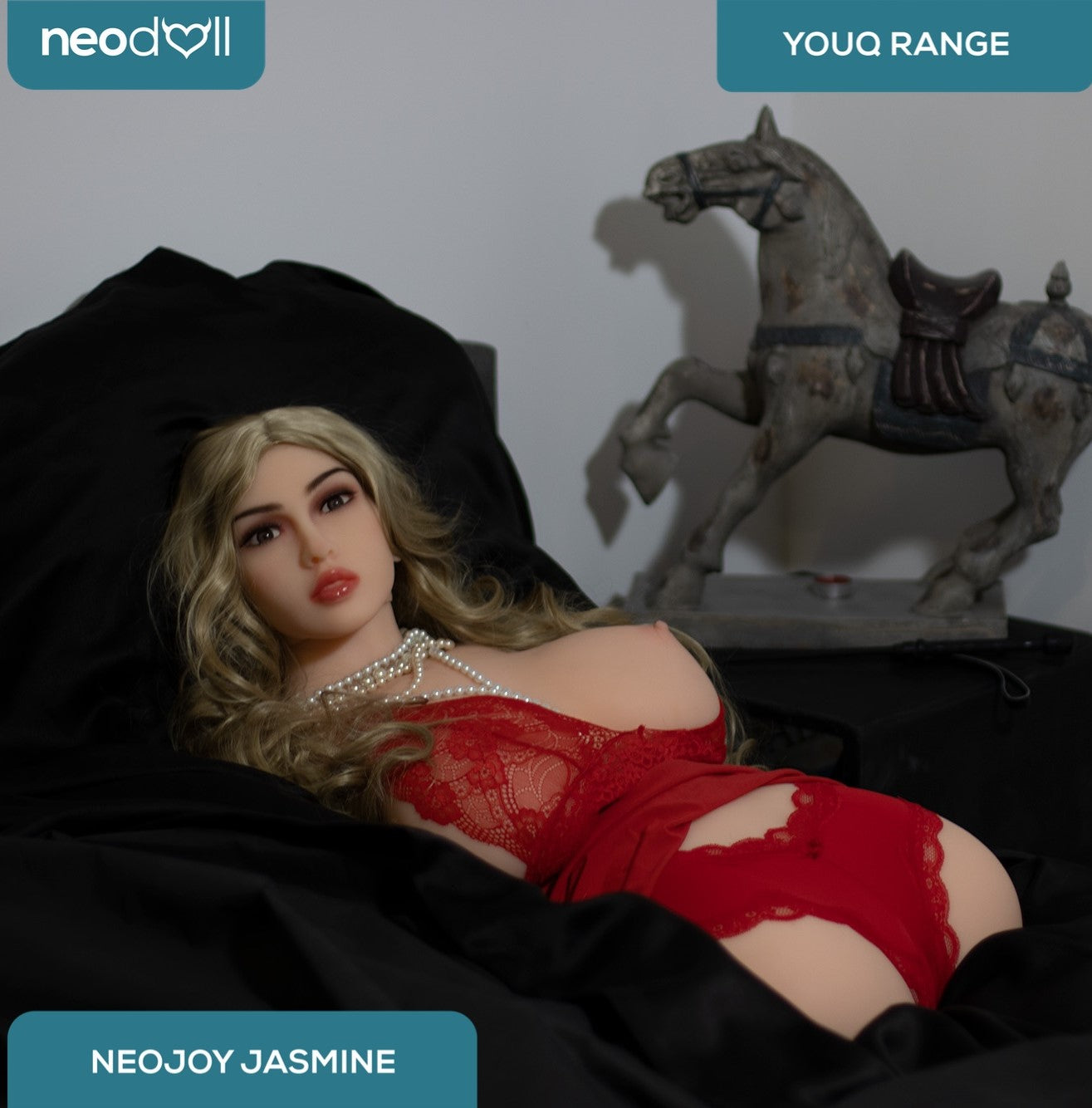 YouQ - Jasmine - Torse de Poupée Sexuelle - Gel Sein - Naturel