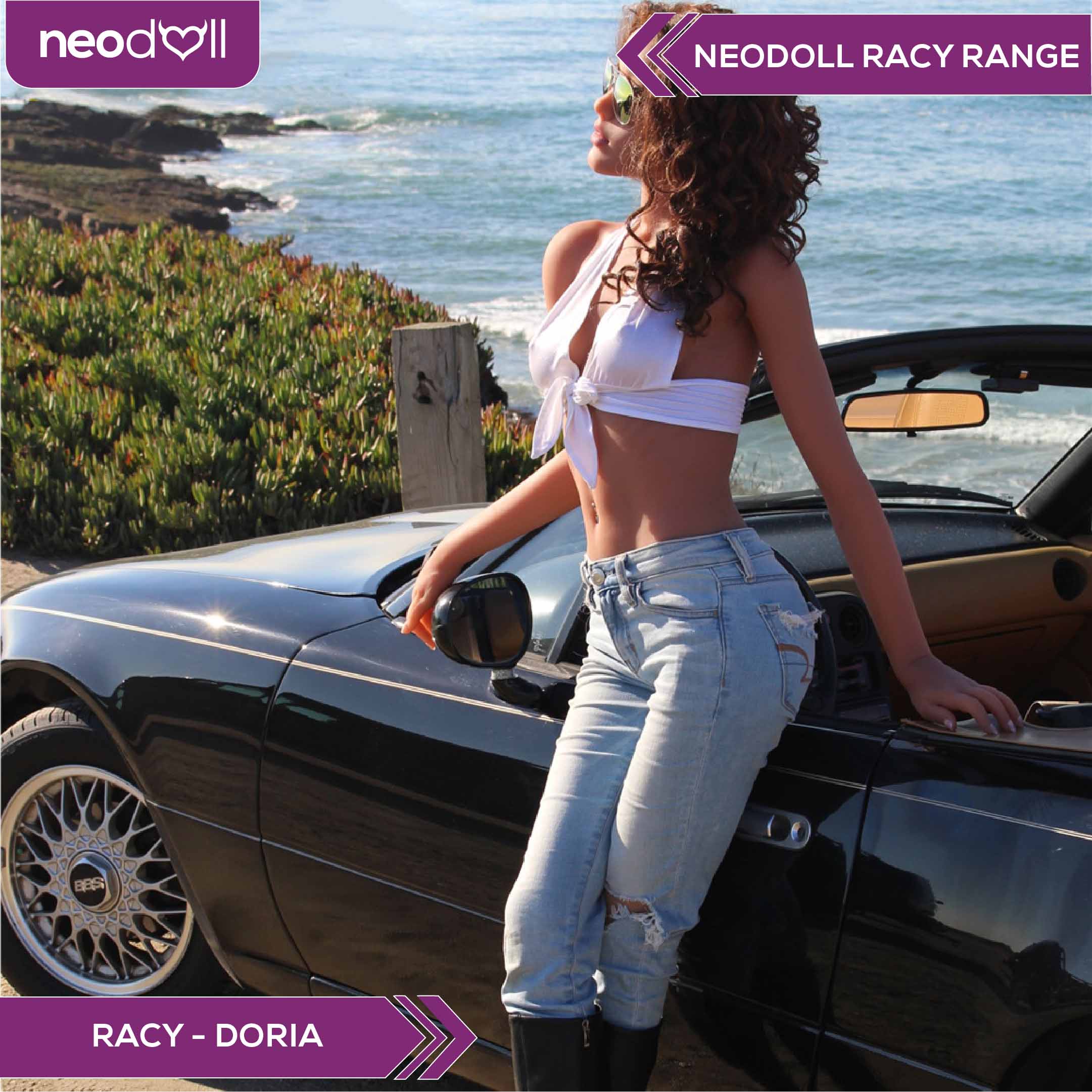 Neodoll Racy Doria - Poupée de Sexe Réaliste - 165cm - Brun