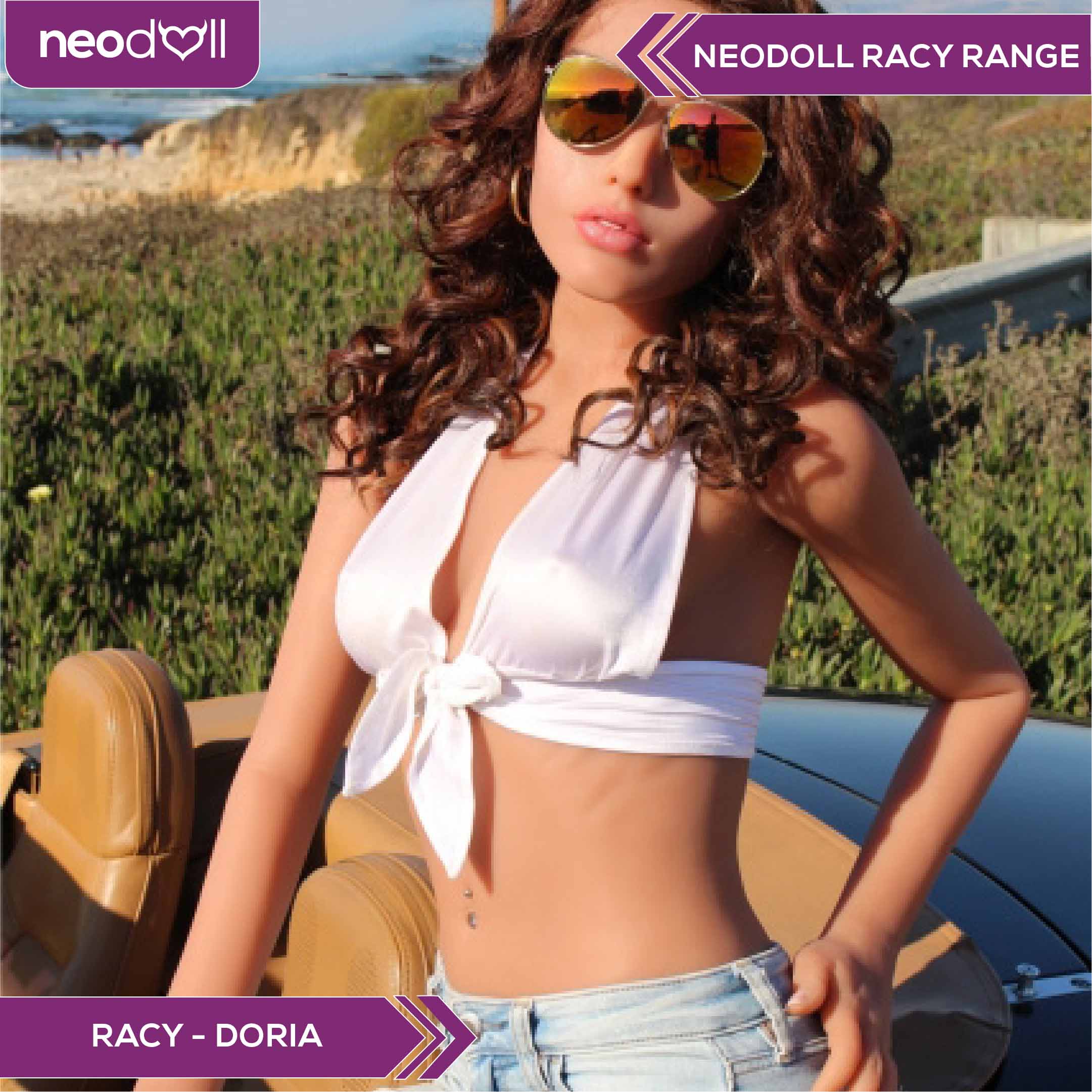 Neodoll Racy Doria - Poupée de Sexe Réaliste - 165cm - Brun
