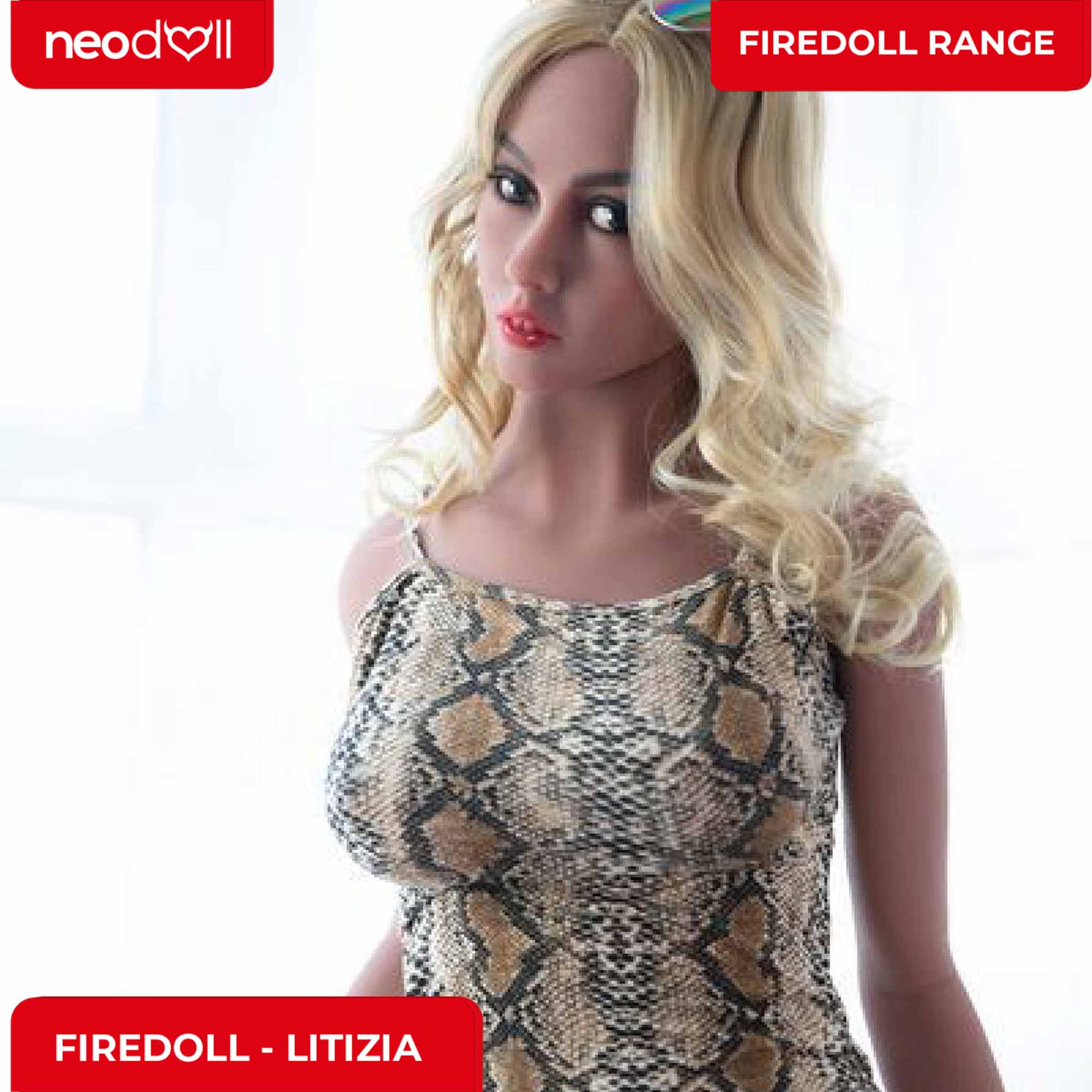 Fire Doll - Litizia - Poupée de Sexe Réaliste - 163cm - Gel Sein - Bronzage Léger