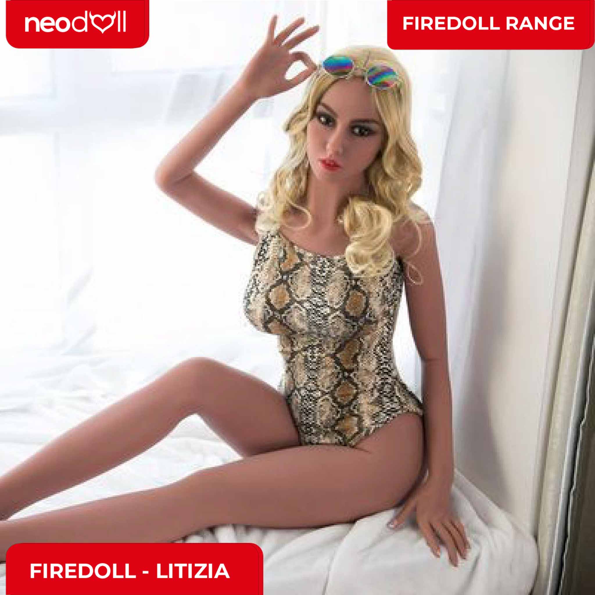 Fire Doll - Litizia - Poupée de Sexe Réaliste - 163cm - Gel Sein - Bronzage Léger