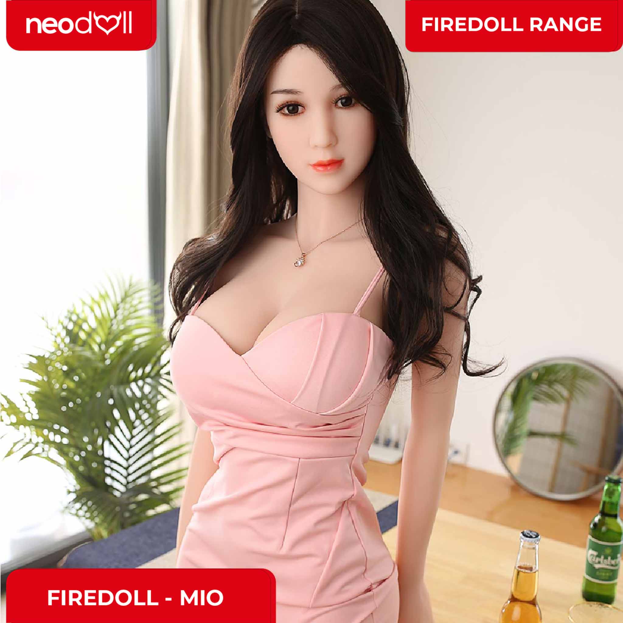 Fire Doll - Mio - Poupée de Sexe Réaliste - 166cm - Gel Sein - Naturel