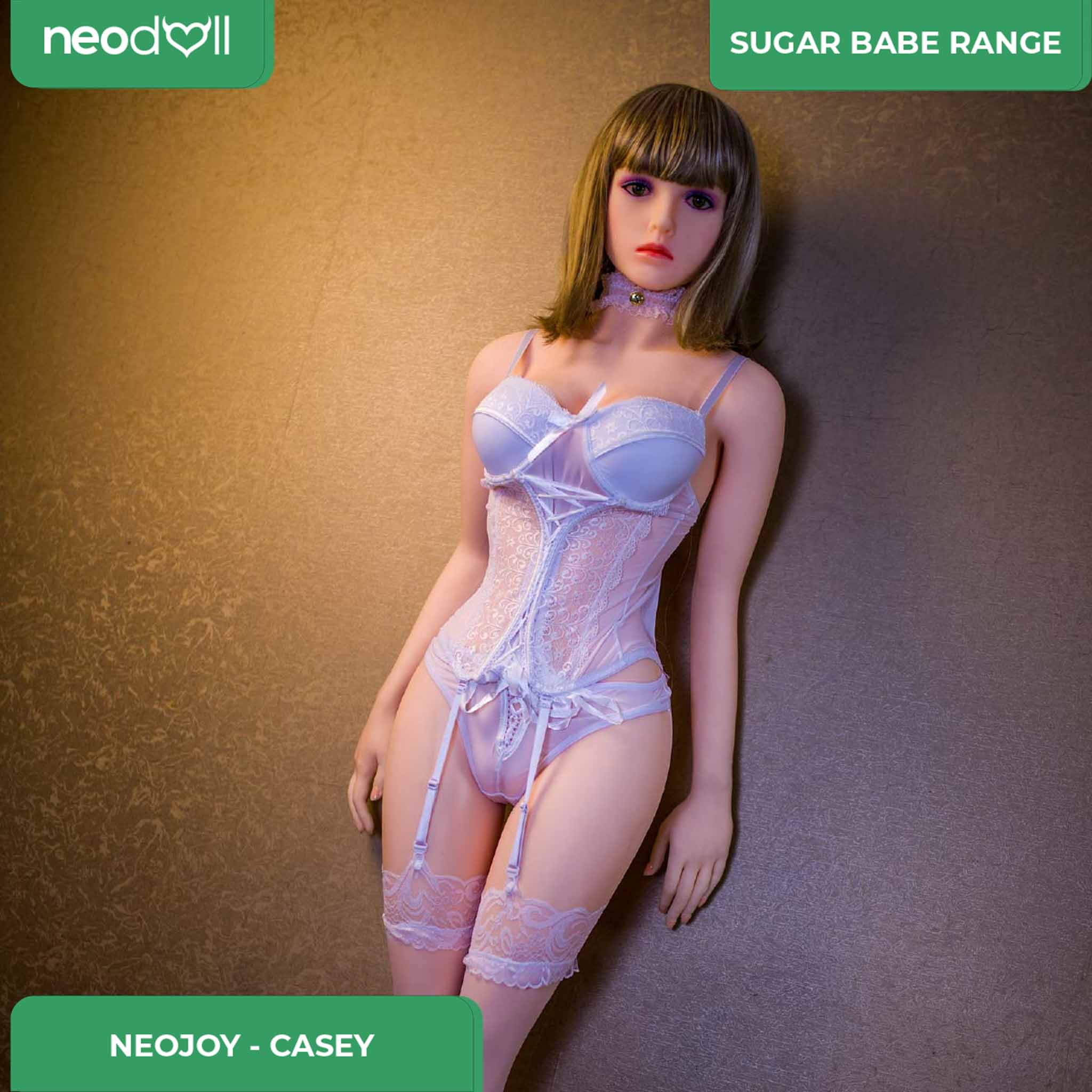 Neodoll Sugar Babe - Casey - Poupée de Sexe Réaliste - Utérus - 158cm - Naturel