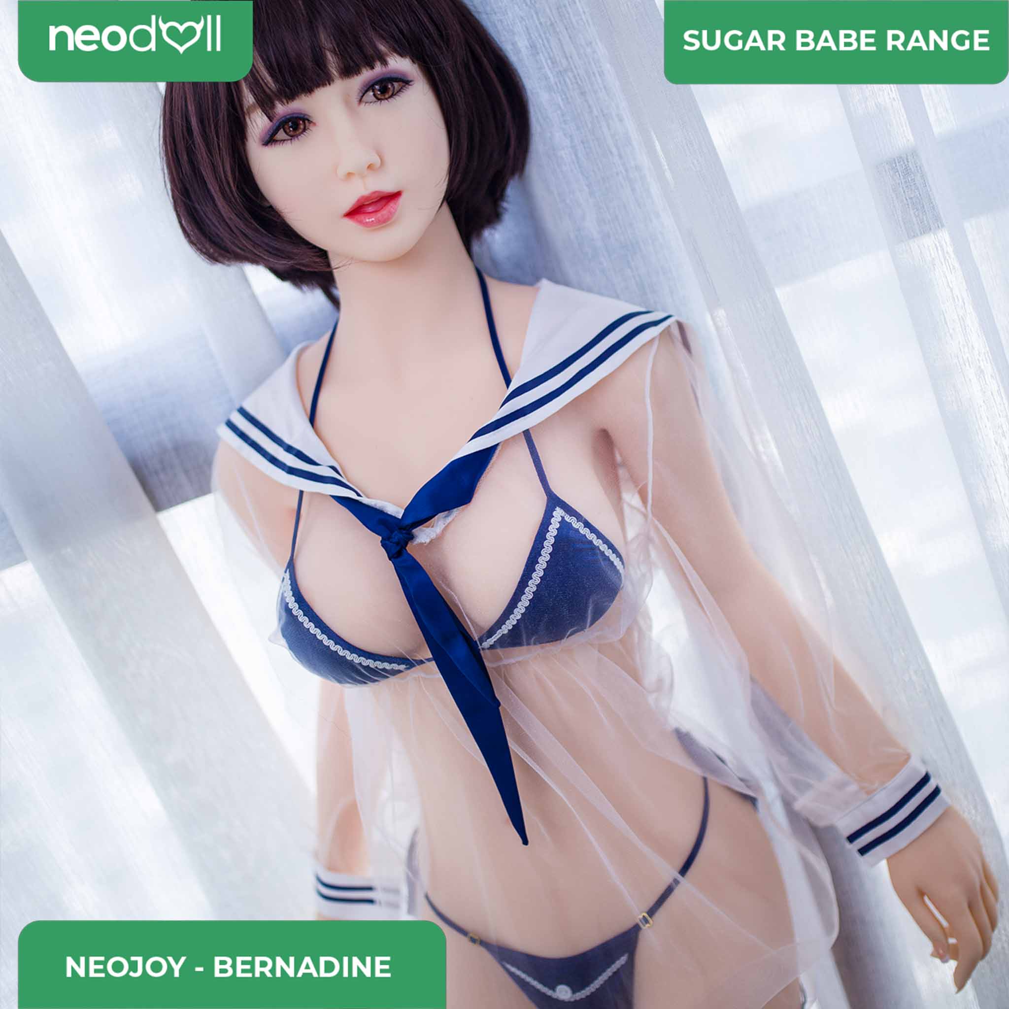 Neodoll Sugar babe - Bernadine - Poupée de Sexe Réaliste - 148cm - Gel Sein - Utérus - Naturel