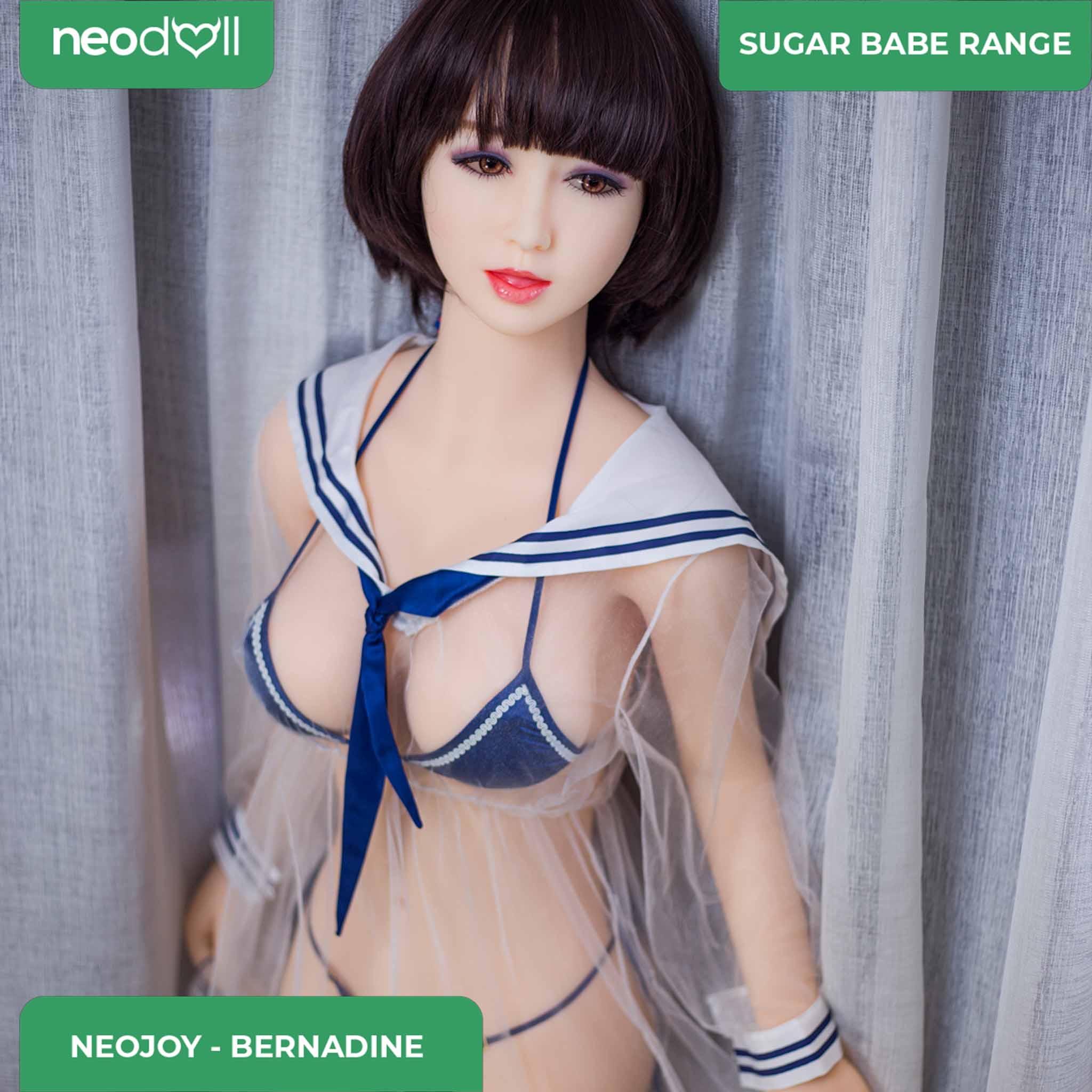 Neodoll Sugar babe - Bernadine - Poupée de Sexe Réaliste - 148cm - Gel Sein - Utérus - Naturel