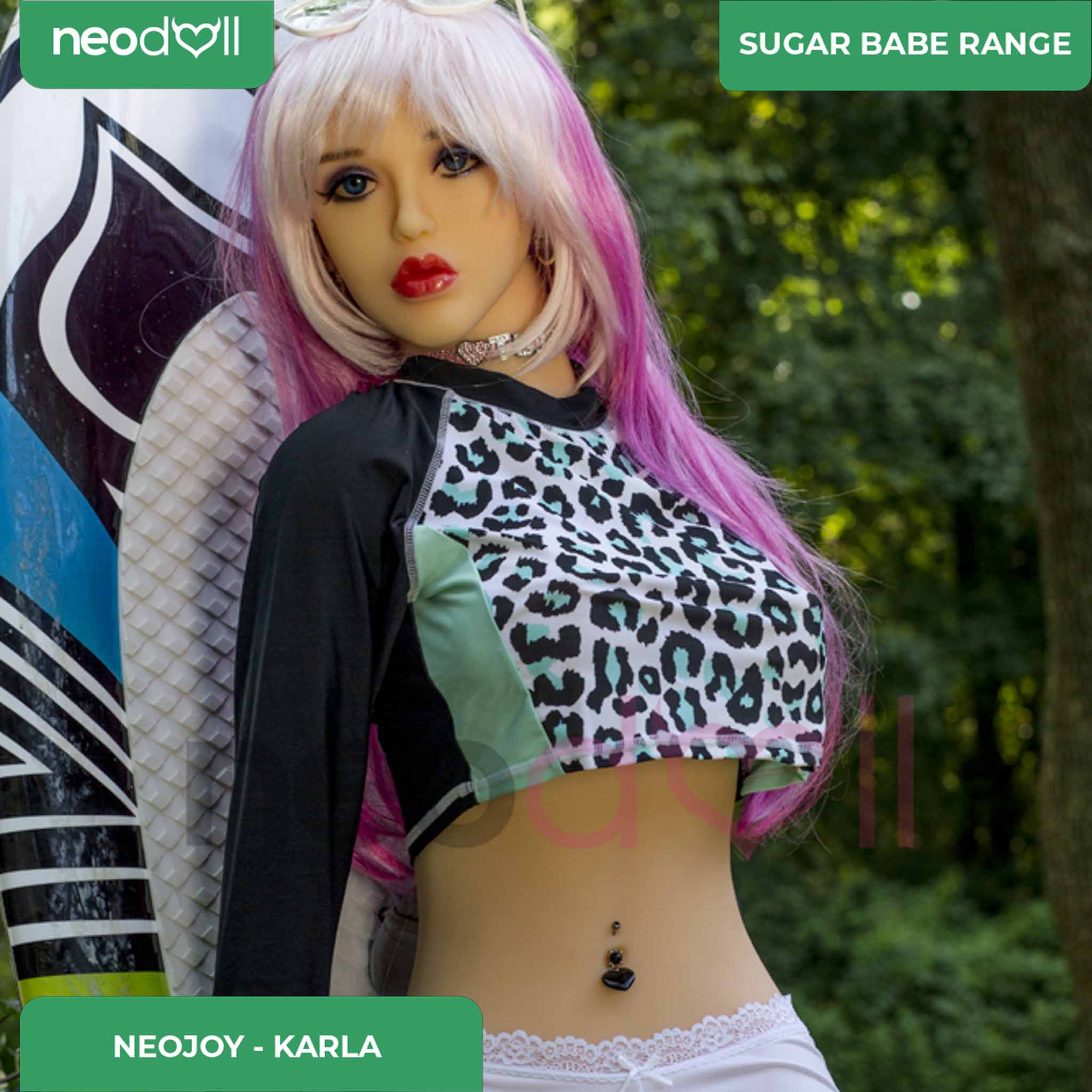 Neodoll Sugar Babe - Karla - Poupée de Sexe Réaliste - 148cm - Gel Sein - Utérus - Naturel