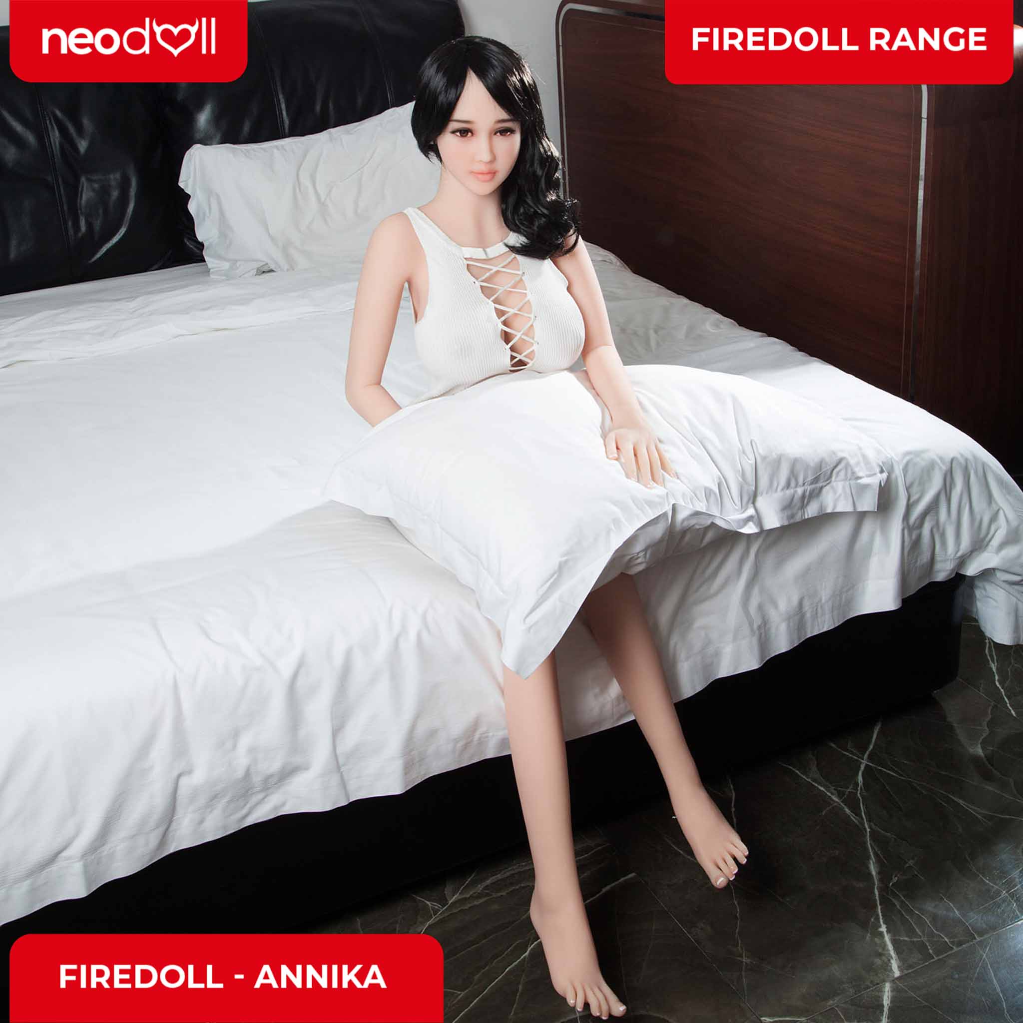 Fire Doll - Annika - Poupée de Sexe Réaliste - 156cm - Gel Sein - Naturel