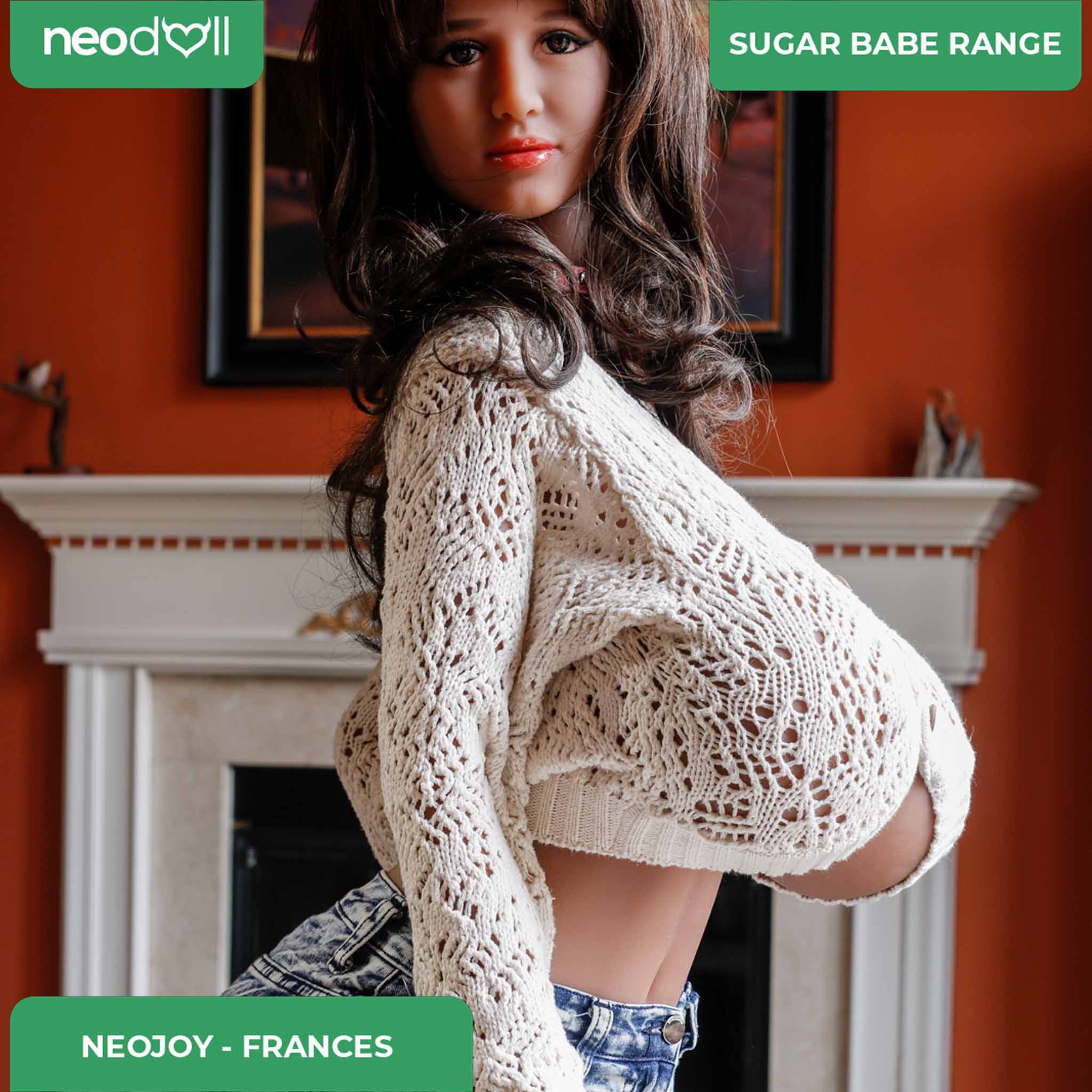 Neodoll Sugar Babe - Frances - Poupée de Sexe Réaliste - Utérus - 170cm - Bronzer