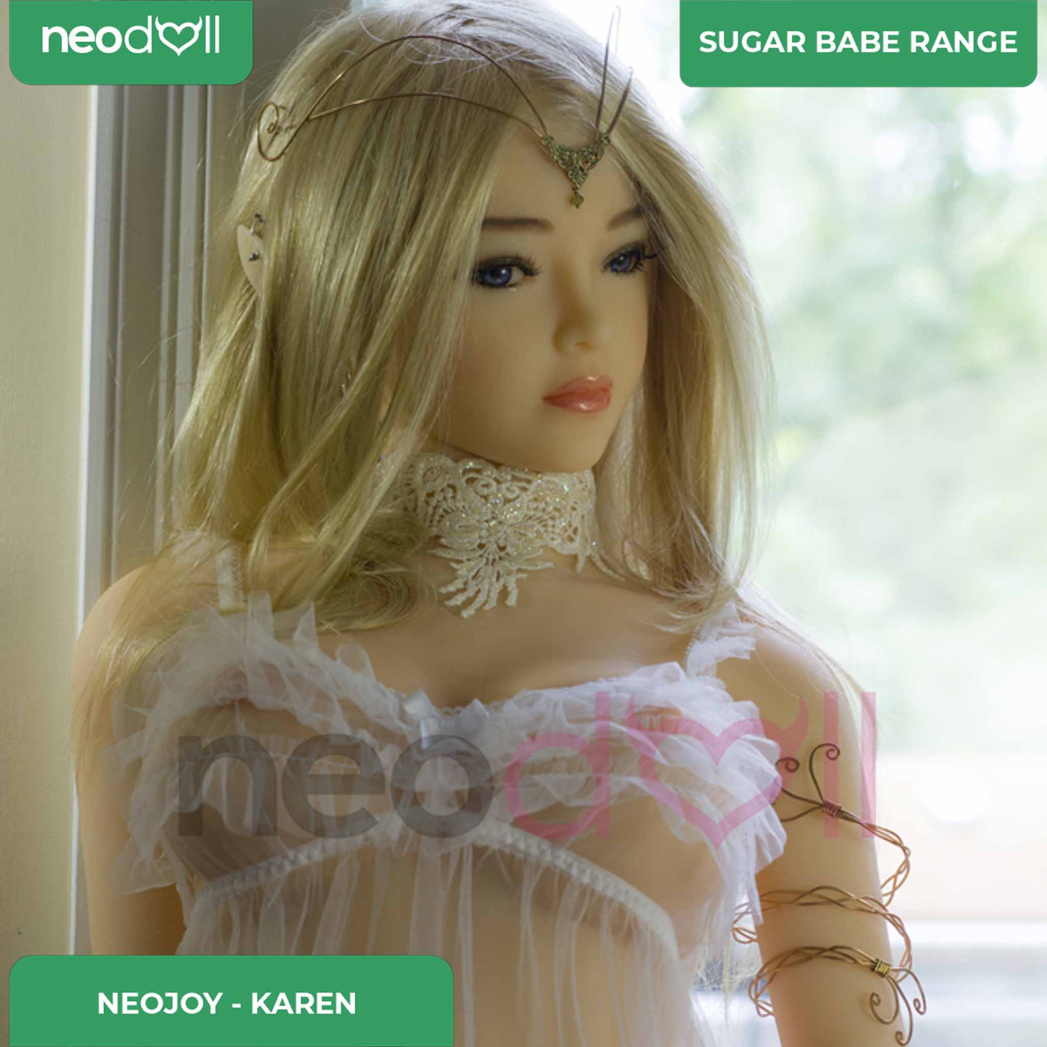 Neodoll Sugar Babe - Karen - Poupée de Sexe Réaliste - 148cm - Gel Sein - Utérus - Naturel